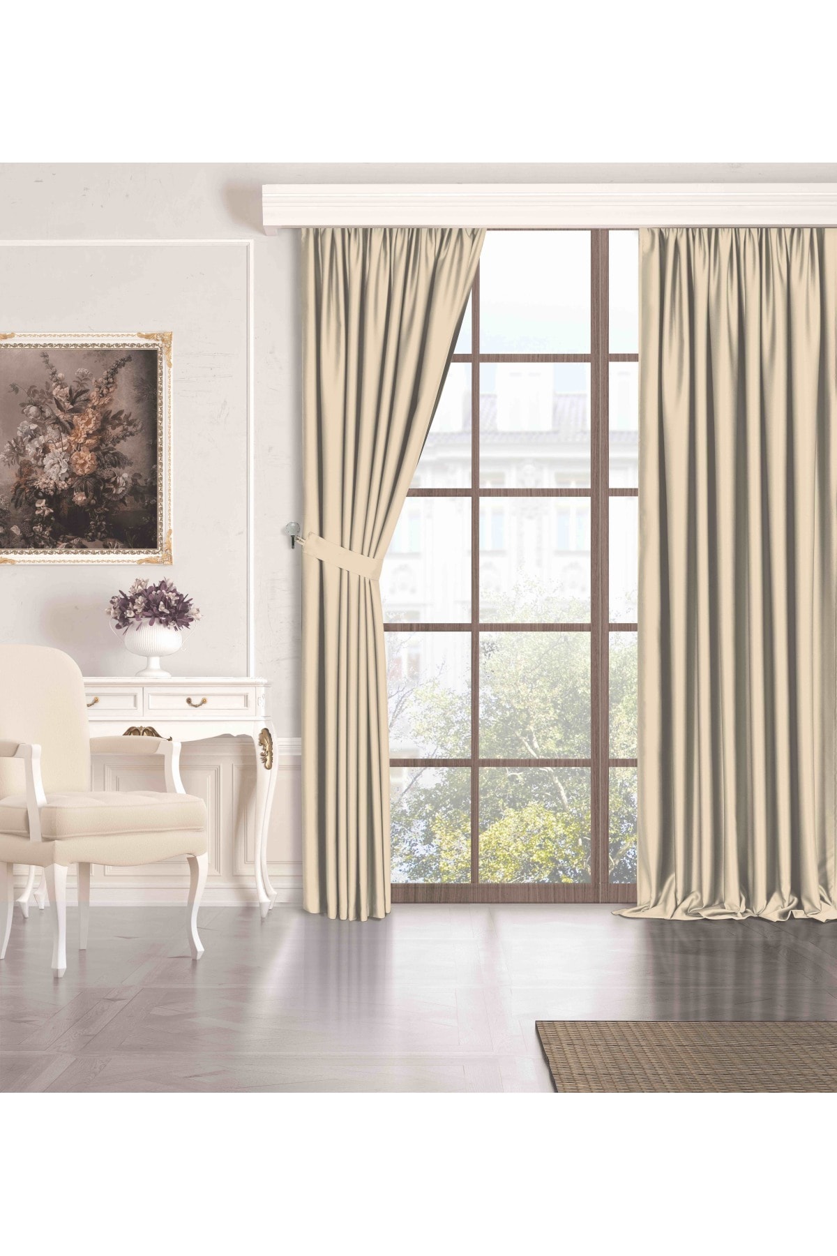 Perle Quartz Blackout Series Koyu Bej Rengi Karartma Güneşlik Perde