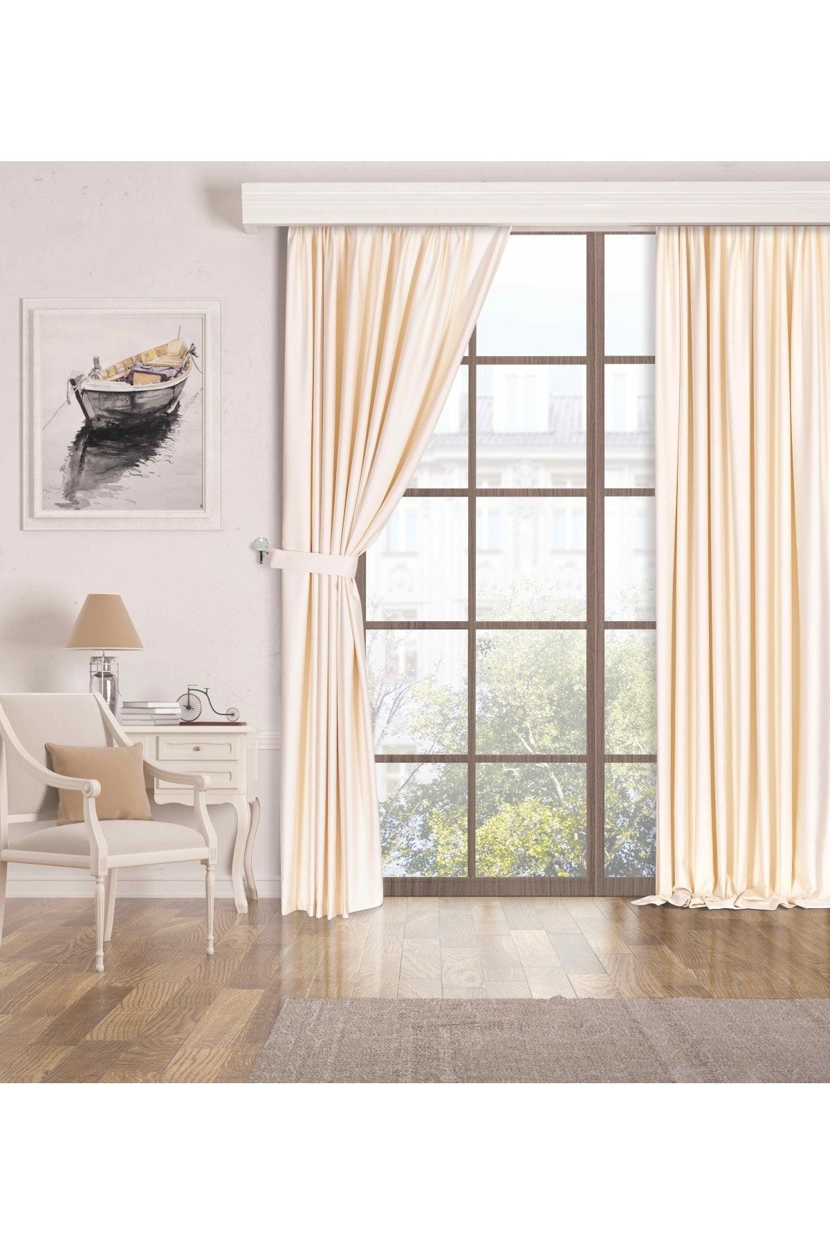 Perle Quartz Blackout Series Krem Rengi Karartma Güneşlik Perde