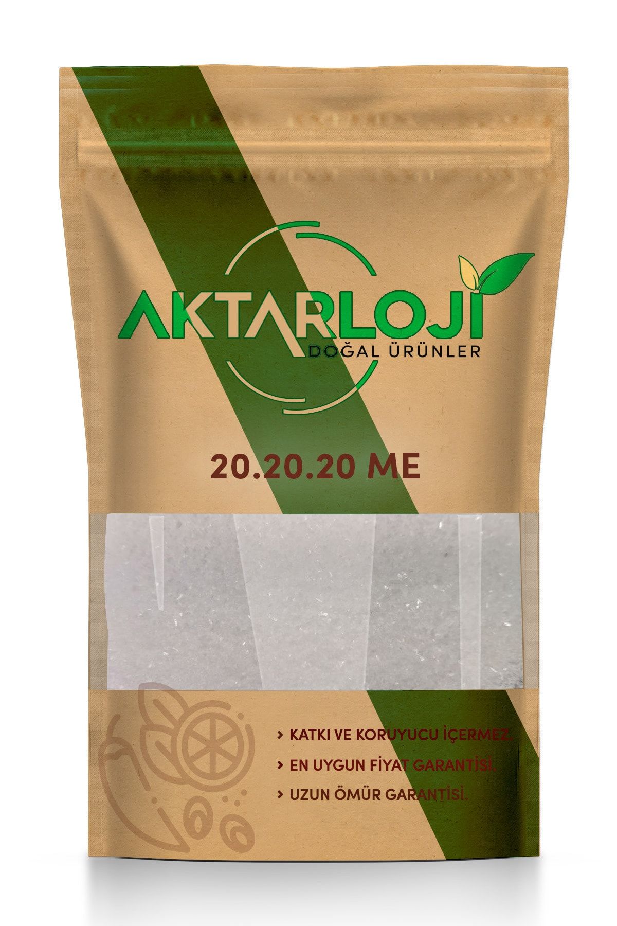 aktarloji 2 kg Damlama Sulama Gübresi 20 20 20 Me + Azot Fosfor Potasyum Me Yaprak Toz Gübre