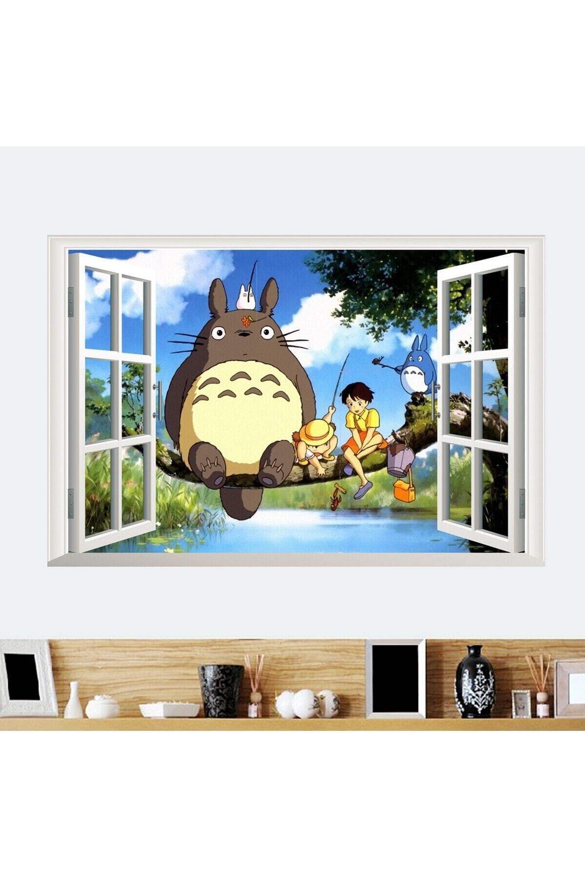 Kt Grup Miyazaki Komşum Totoro Bebek Ve Çocuk Odası Duvar Dekorasyonu Anime Çıkartma