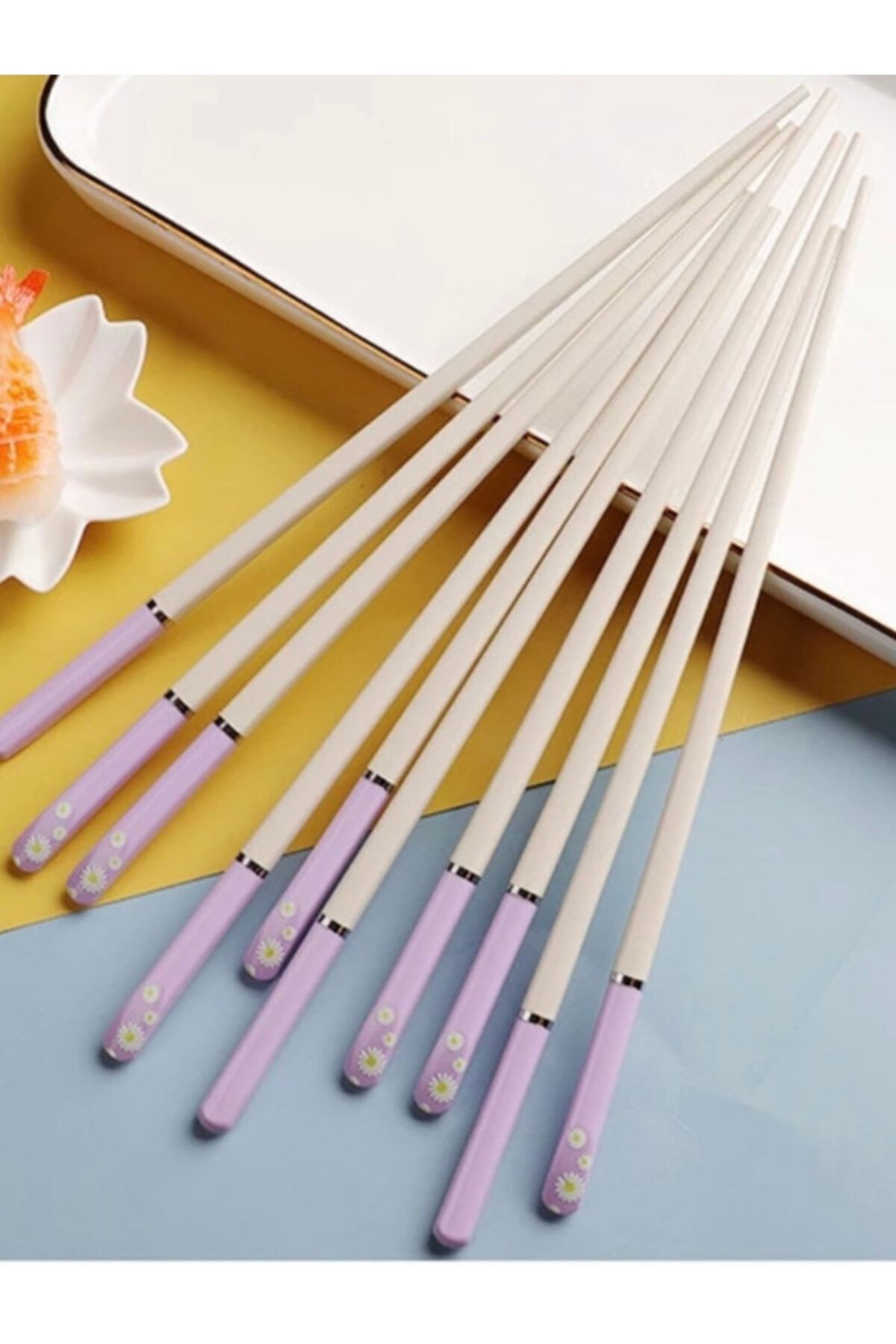 Kpop Dünyasi Daisy Renkli Chopsticks - Mor