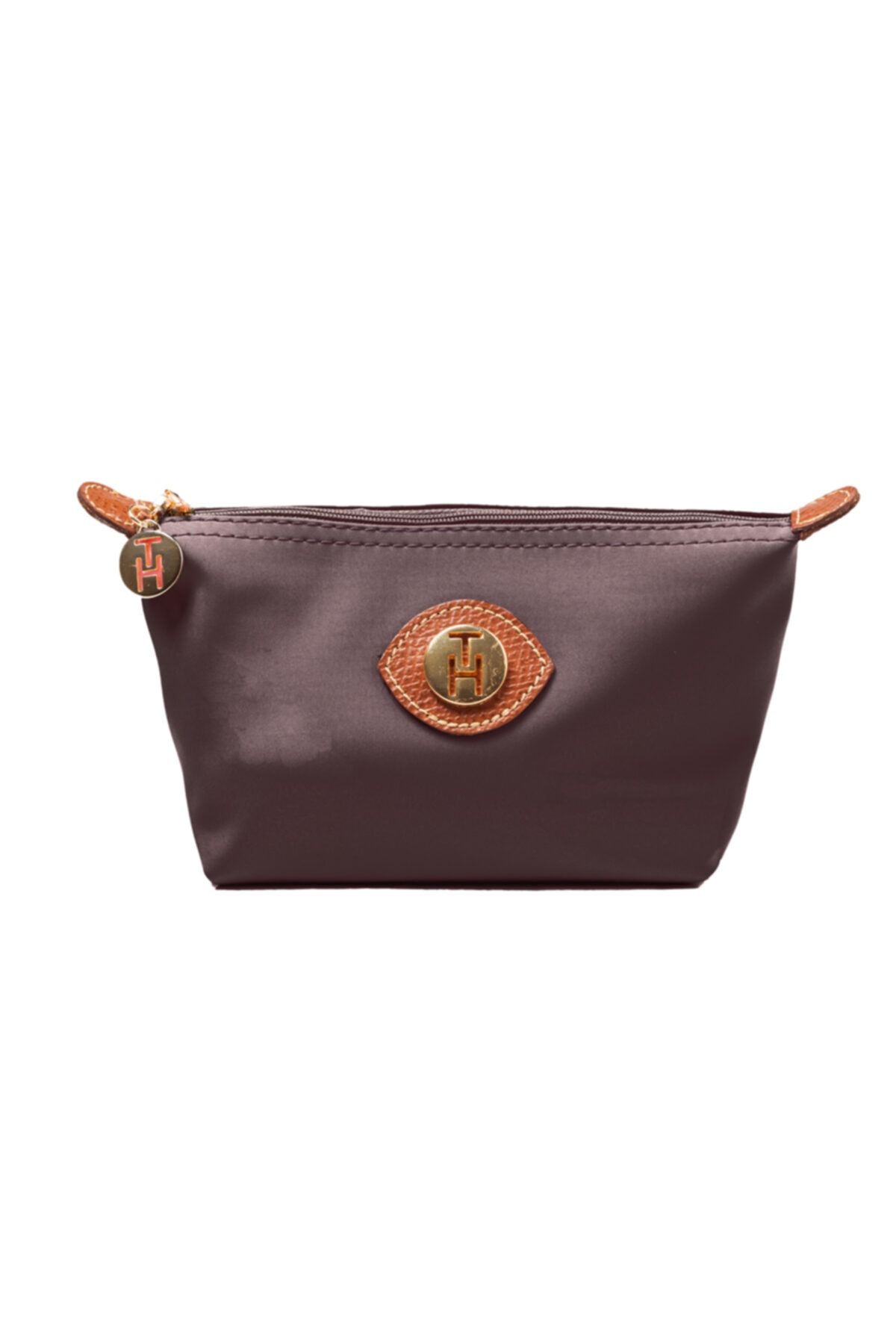 TH Bags Kadın Kız Makyaj Çantası Th26000 Medium Kahve