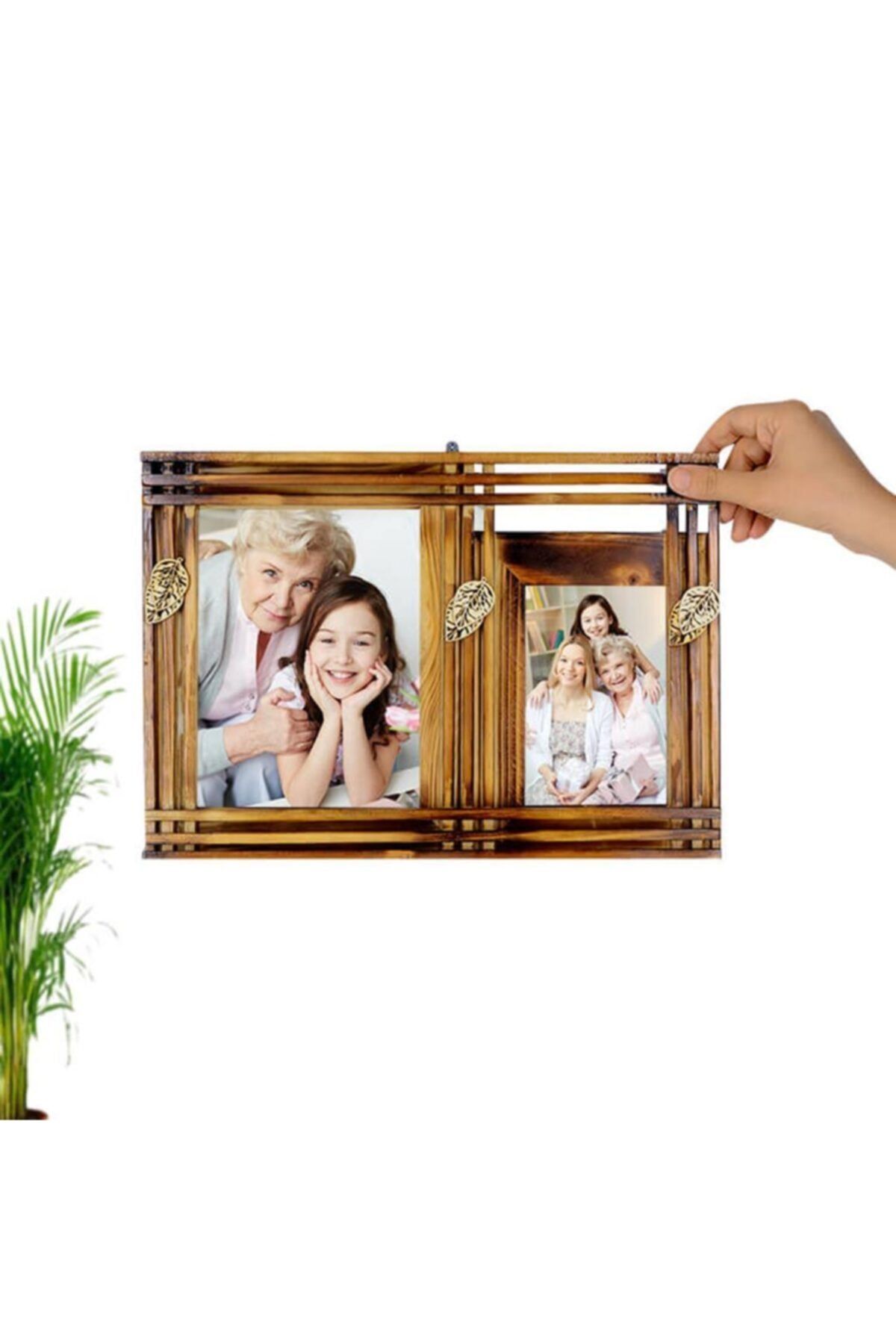 Nobbystar 2'li 10x15 Ve 15x21 Bambu Ahşap Fotoğraf Çerçevesi