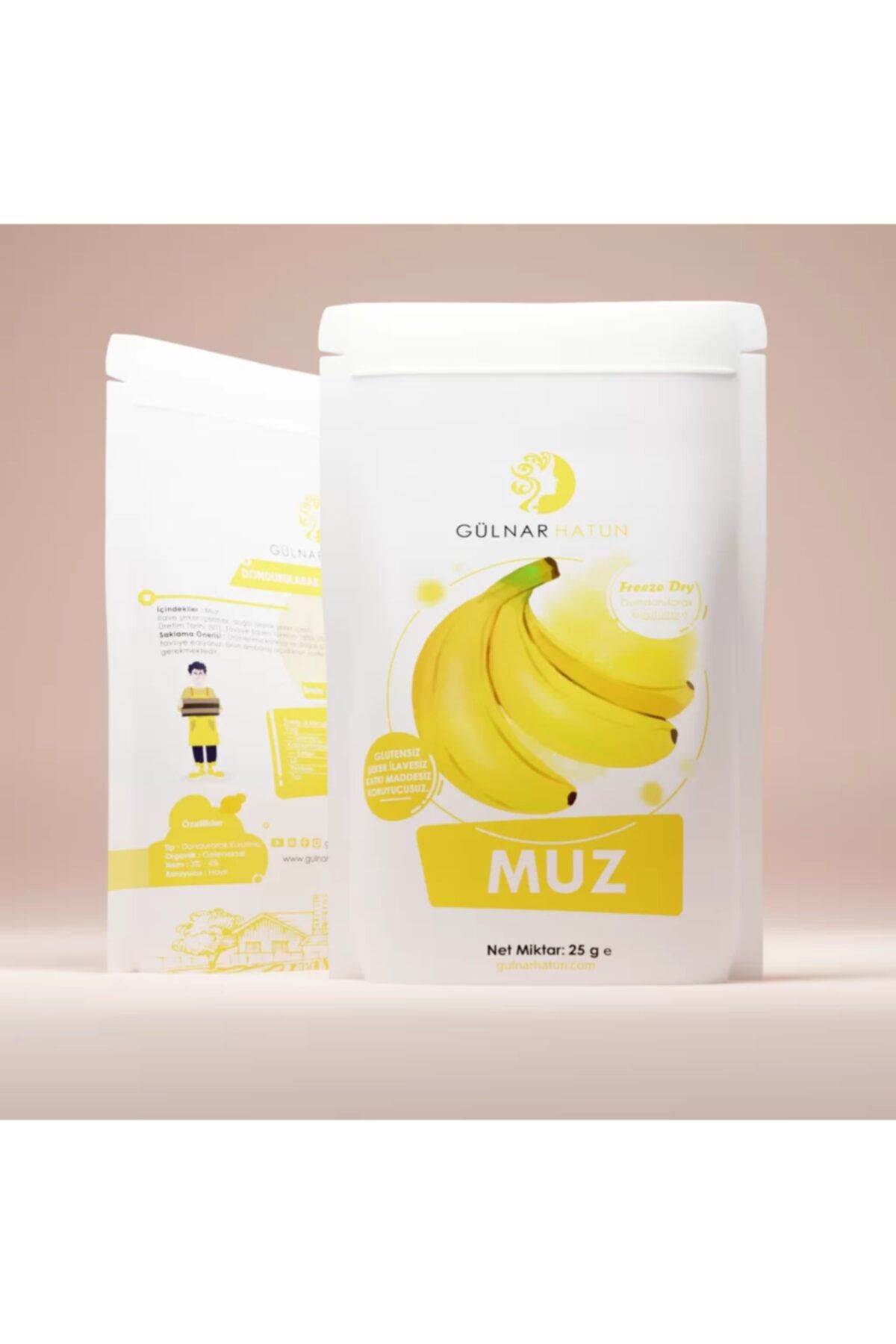 GÜLNAR HATUN | Muz Kurusu | Freeze Dry (dondurularak Kurutma) | 25g
