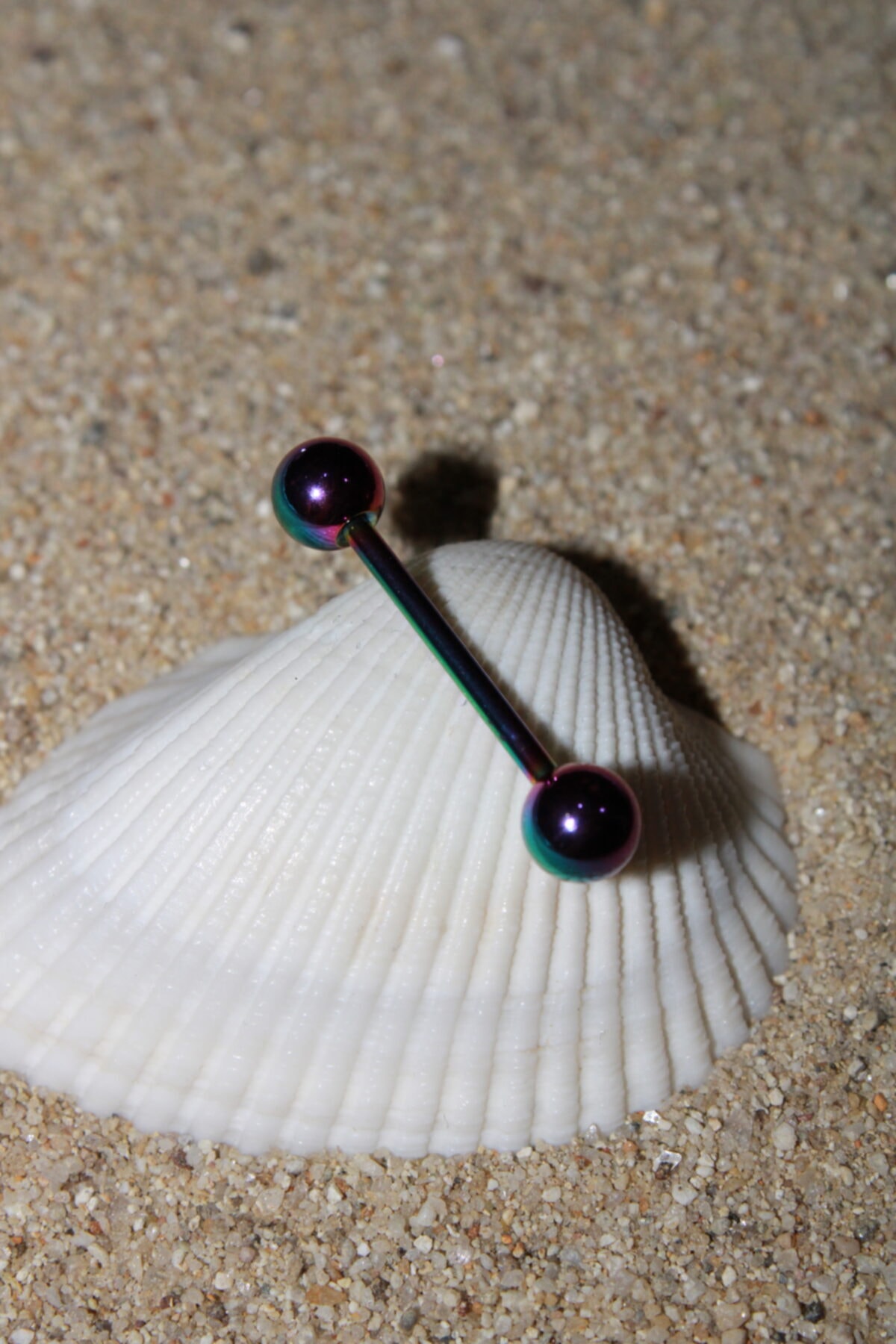 NOBLE GETTO Dil Piercing Cerrahi Çelik Rainbow Renk