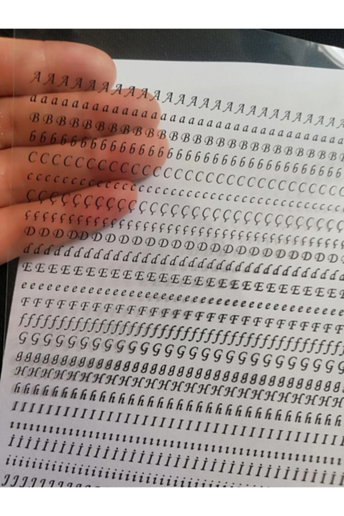 epoksi kalıpları Epoksi 2-3 Mm A-z Harf Sayılar Asetat Baskısı