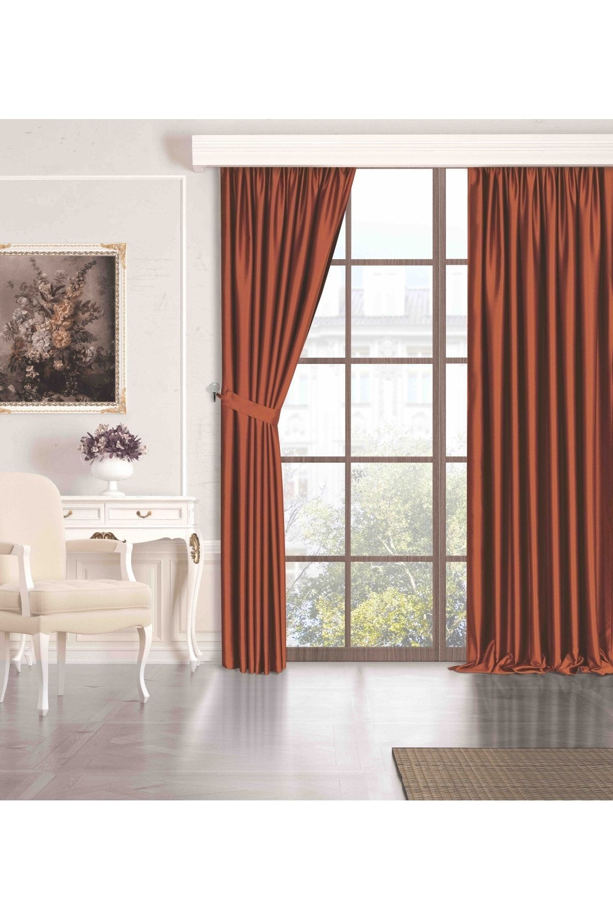 Perle Quartz Blackout Series Kiremit Rengi Karartma Güneşlik Perde