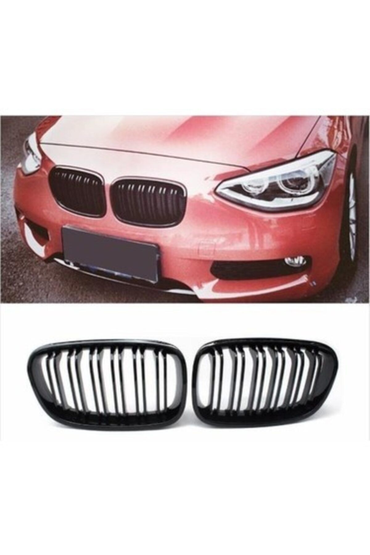 X POWER TUNİNG Bmw F20 2011.2014 1.seri Parlak Siyah M1 Ön Panjur