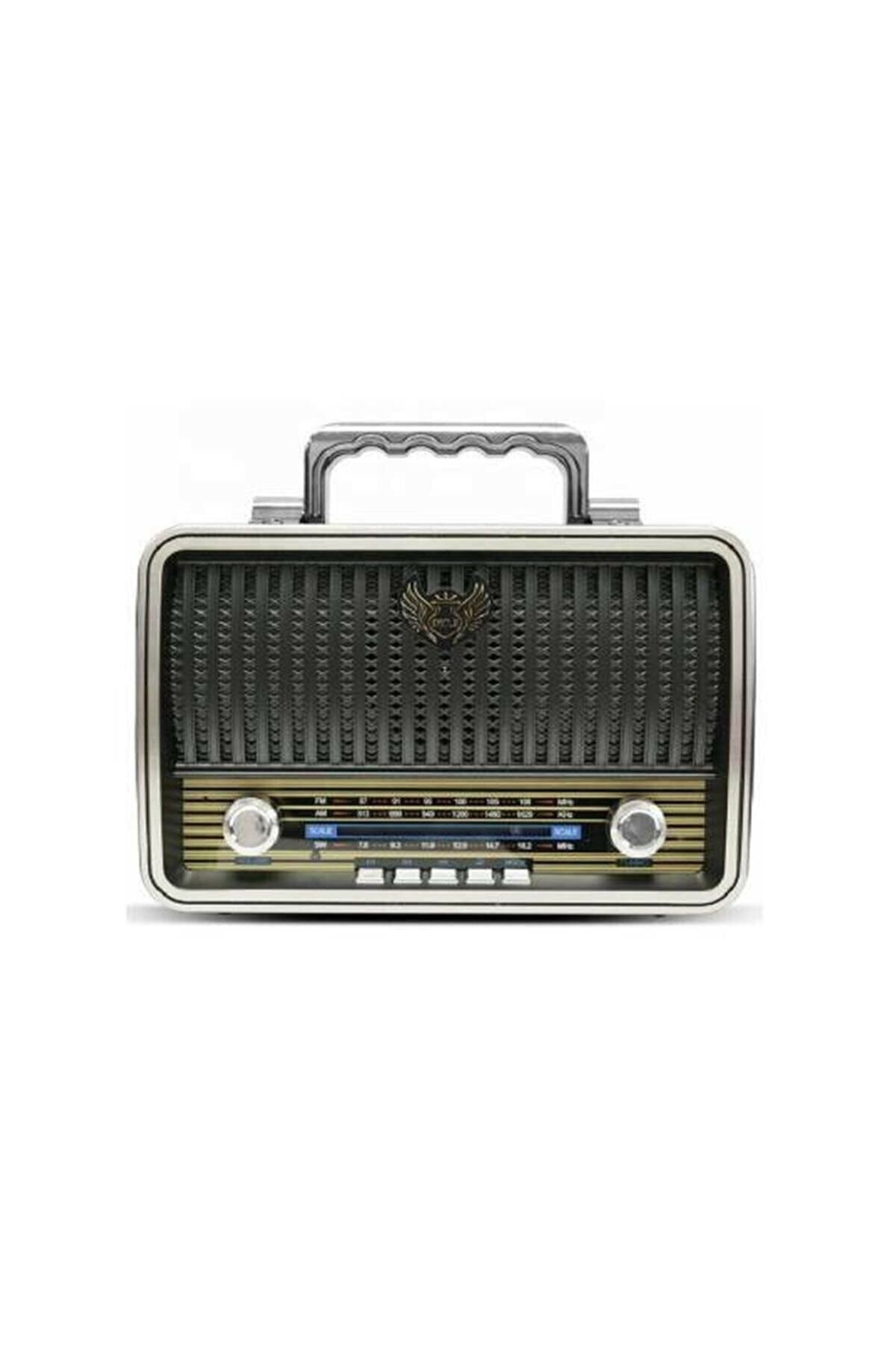 Atesshoppıng Nostalji Tasarımlı Bluetoothlu Eskitme Radyo