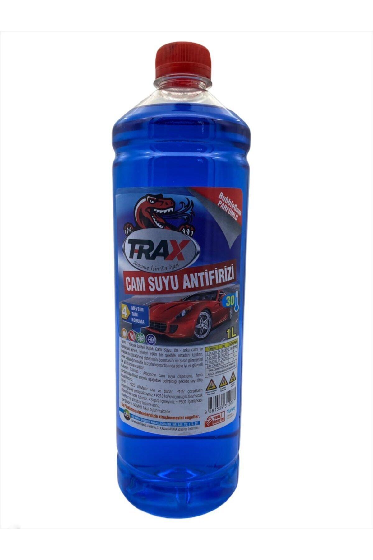 TRAX Oto Araba Antifirizli Parfümlü Şampuanlı 30 Derece Cam Suyu Üstün Kalite 1 Litre