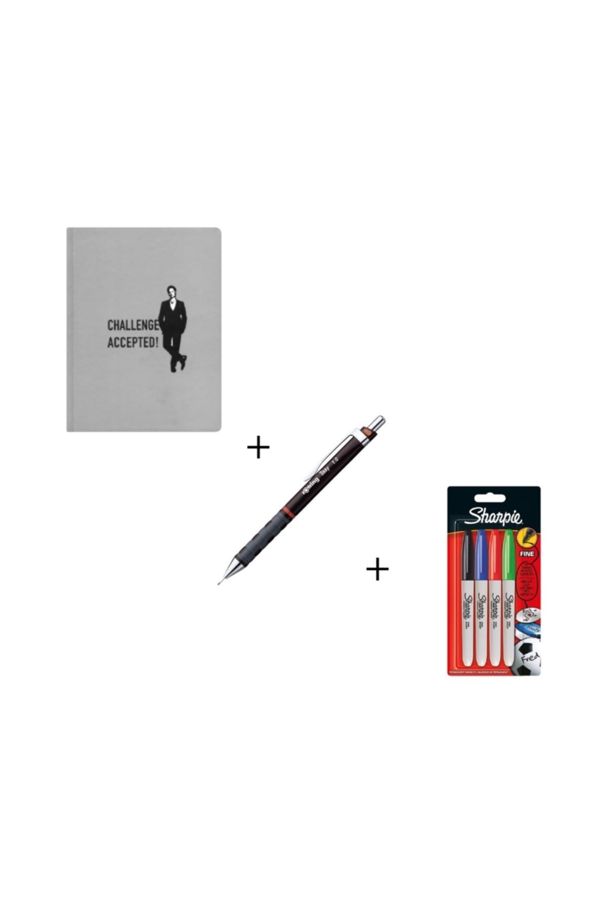 Mabbels Hımym 7,5x12 Haftalık Ajanda+tikky Versatil Bordo 0,7 Mm.+sharpıe Set Permanent Fıne 4lü