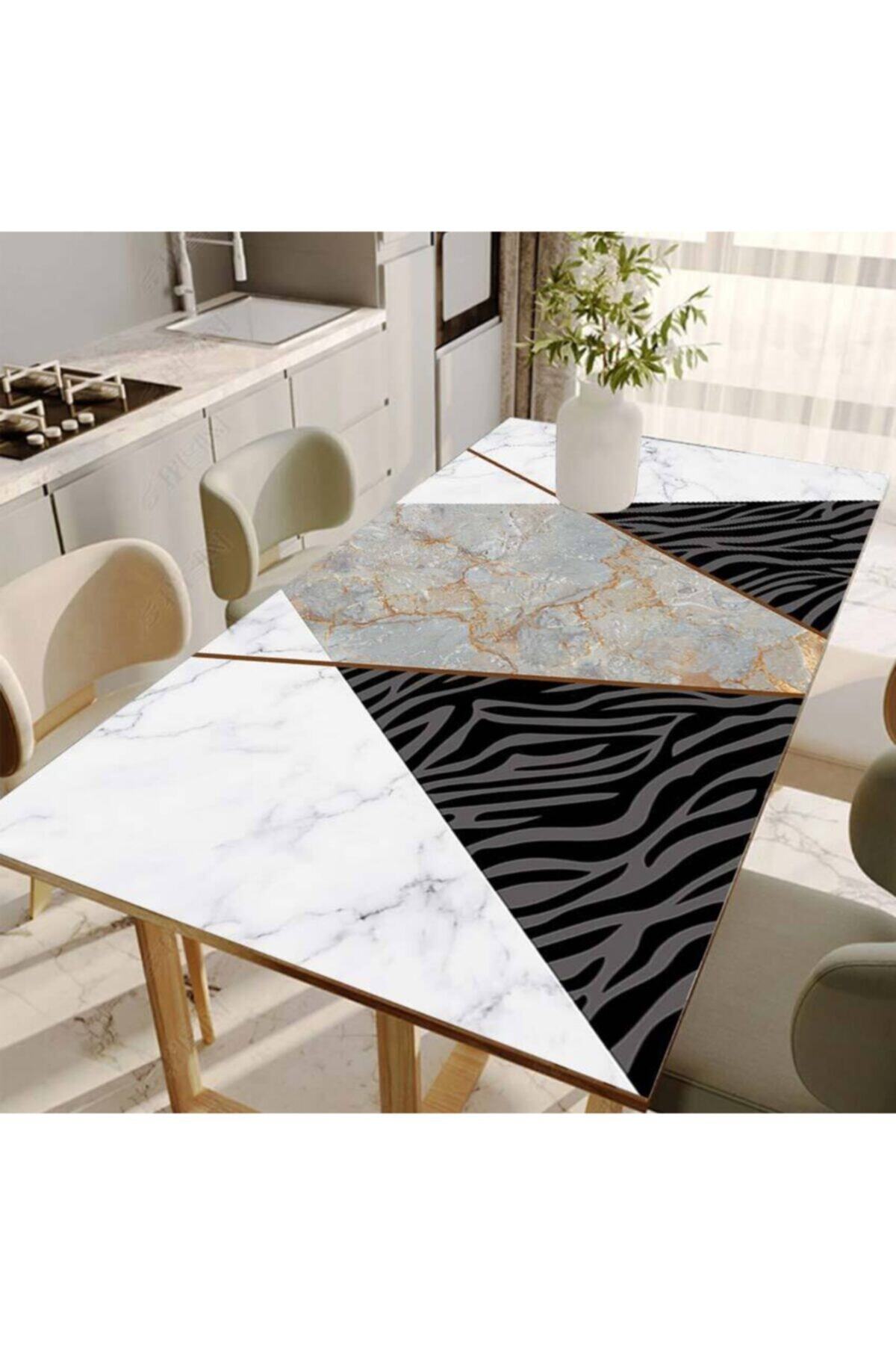 Jasmin2020 Masa Kaplama Folyosu Mobilya Masa Kaplama Folyoları Marble