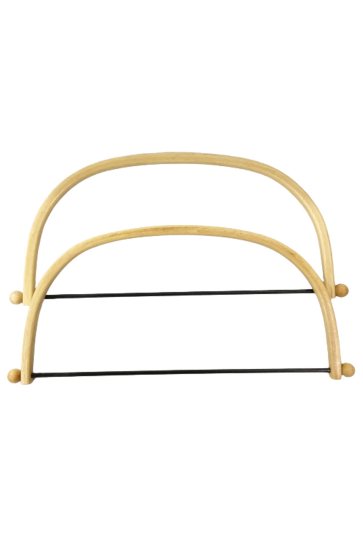 Şirin Kasnak Şirin Ahşap Yarım Oval Çanta Sapı 661