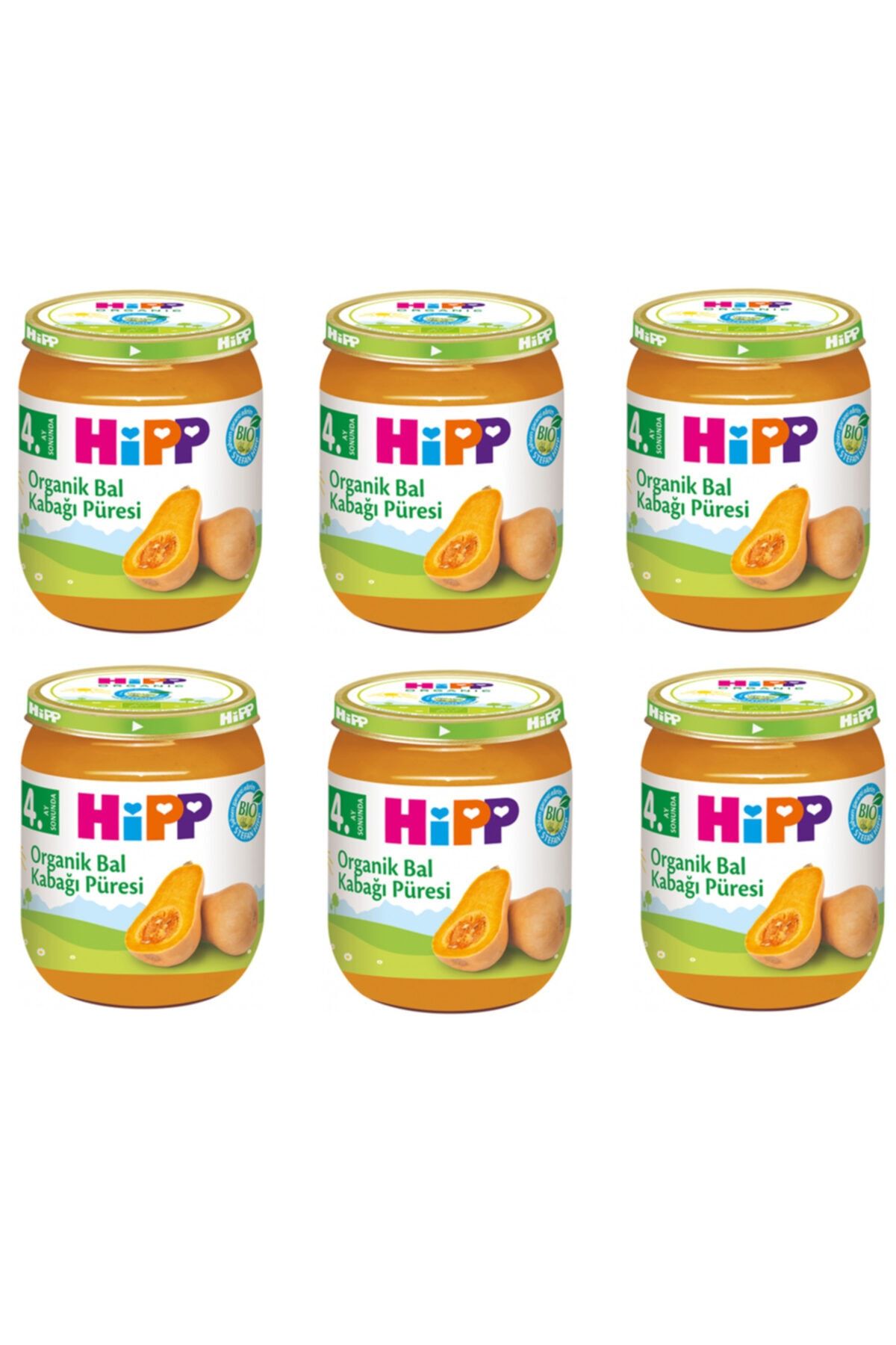 Hipp Kavanoz Maması Organik Bal Kabağı Püresi 125 gr 6 Adet