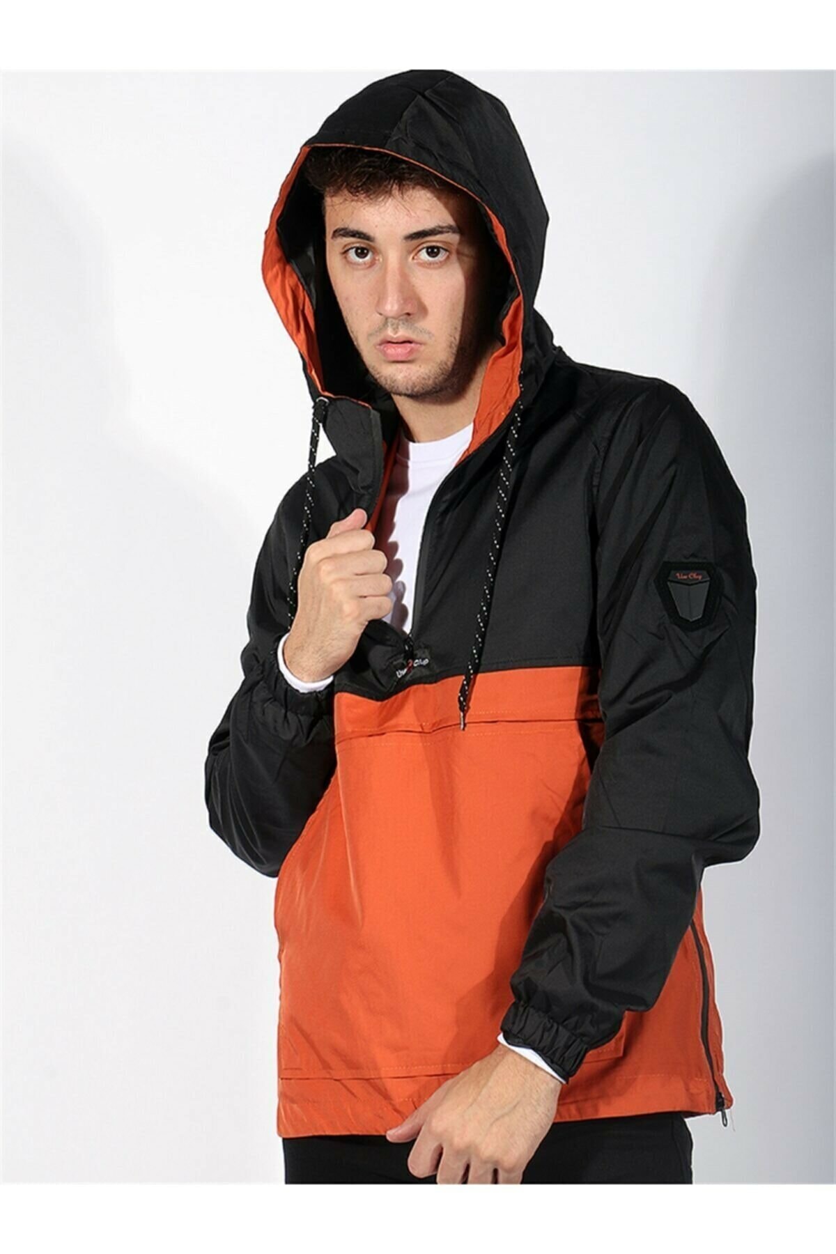 Londonstyle Rodrigo Kapşonlu Parçalı Erkek Yağmurluk