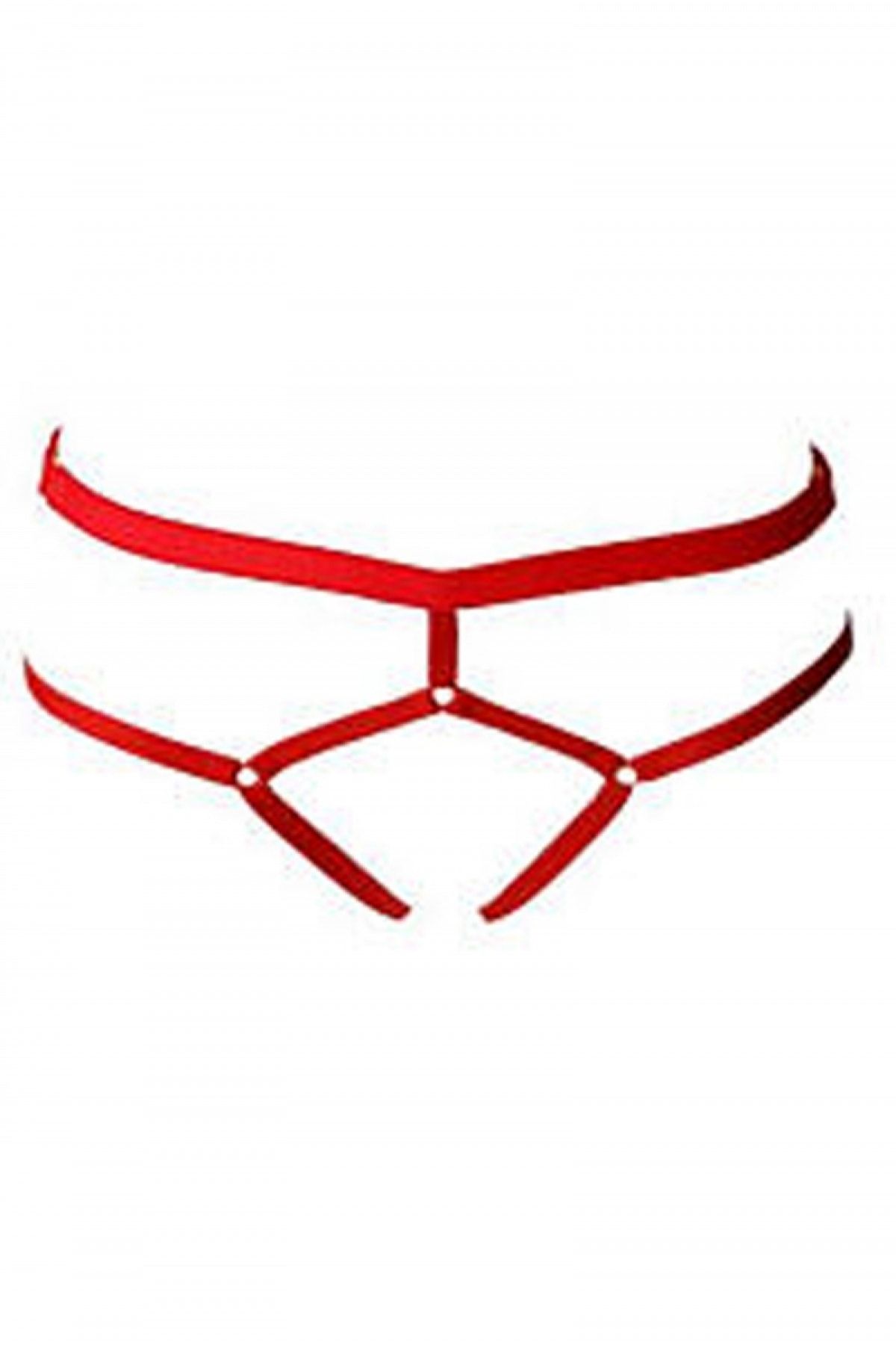 The She Deri İç Giyim Büyük Beden Seksi Lastik Harness String - Apftbs145