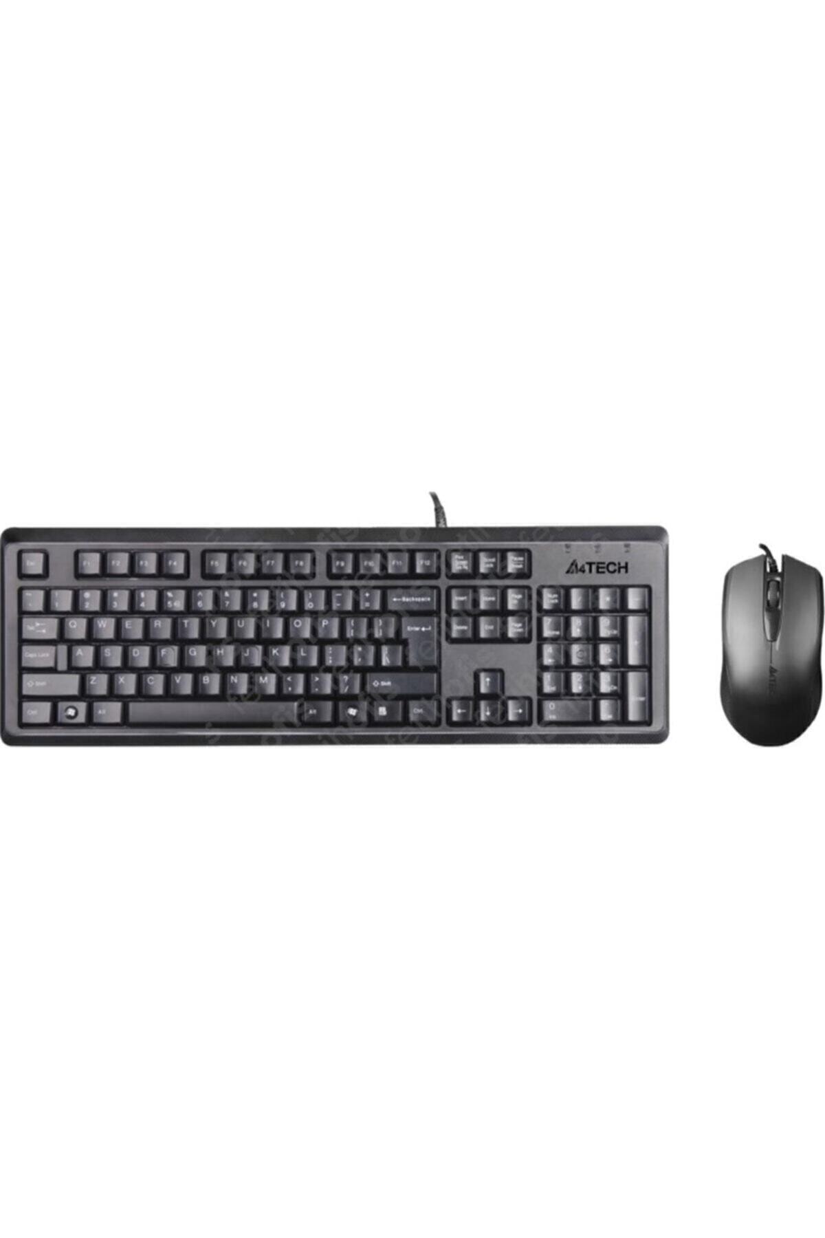A4 Tech Kr-9276q Usb Klavye Ve Mouse Set Siyah