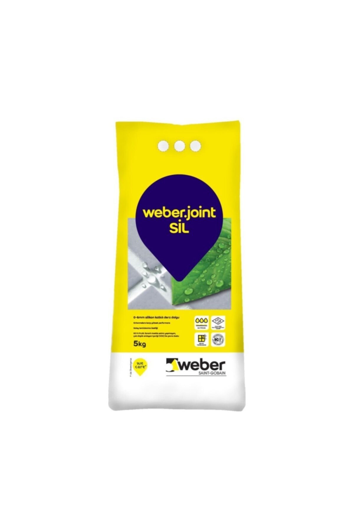 WEBER .joint Sil Silikonlu Derz Dolgu Fuga Sahra Bej 5 Kg