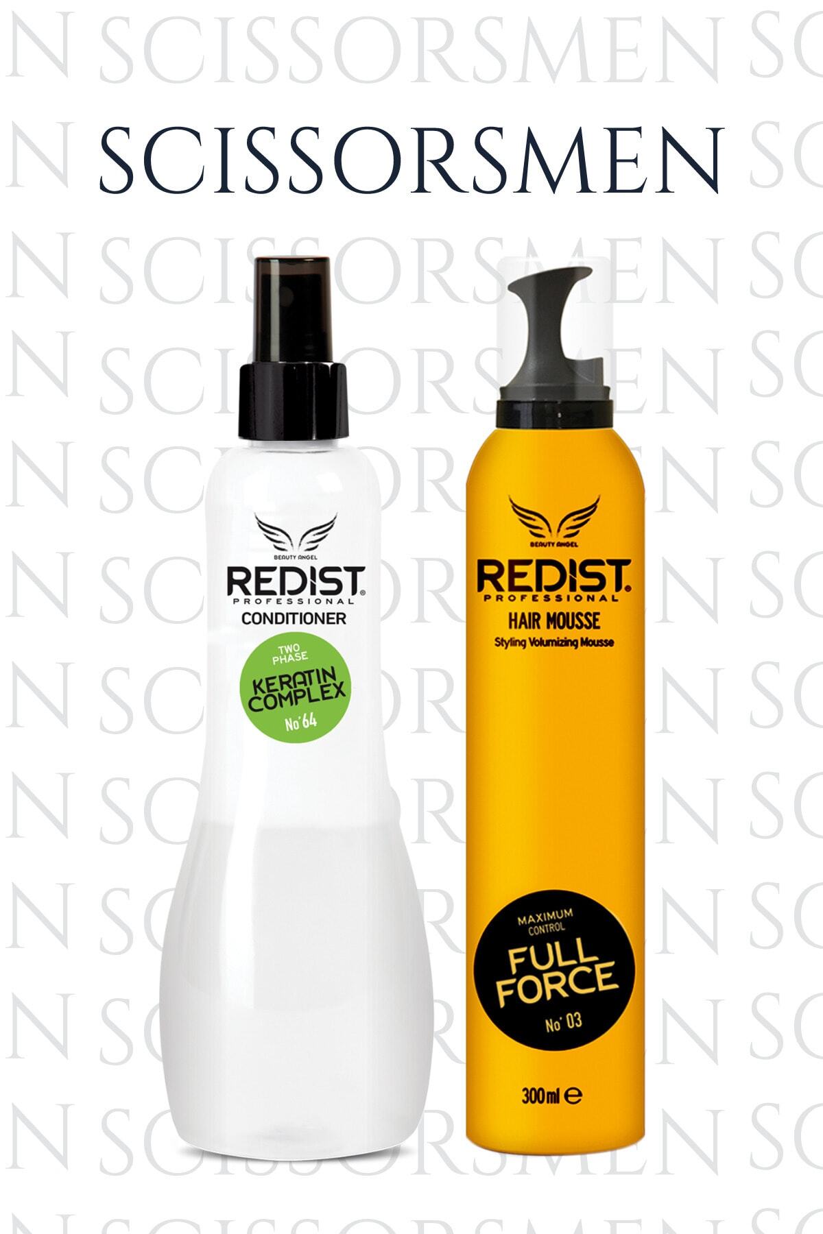 Redist Keratin 2 Fazlı Saç Kondisyoneri Fön Suyu 400 ml + Saç Köpüğü 300 ml