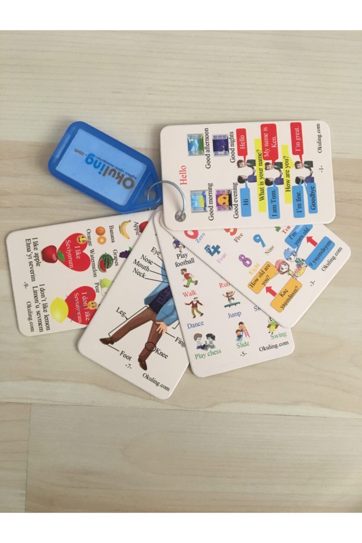 Okuling 2. Sınıf İngilizce Anahtarlık Kelime Kartları