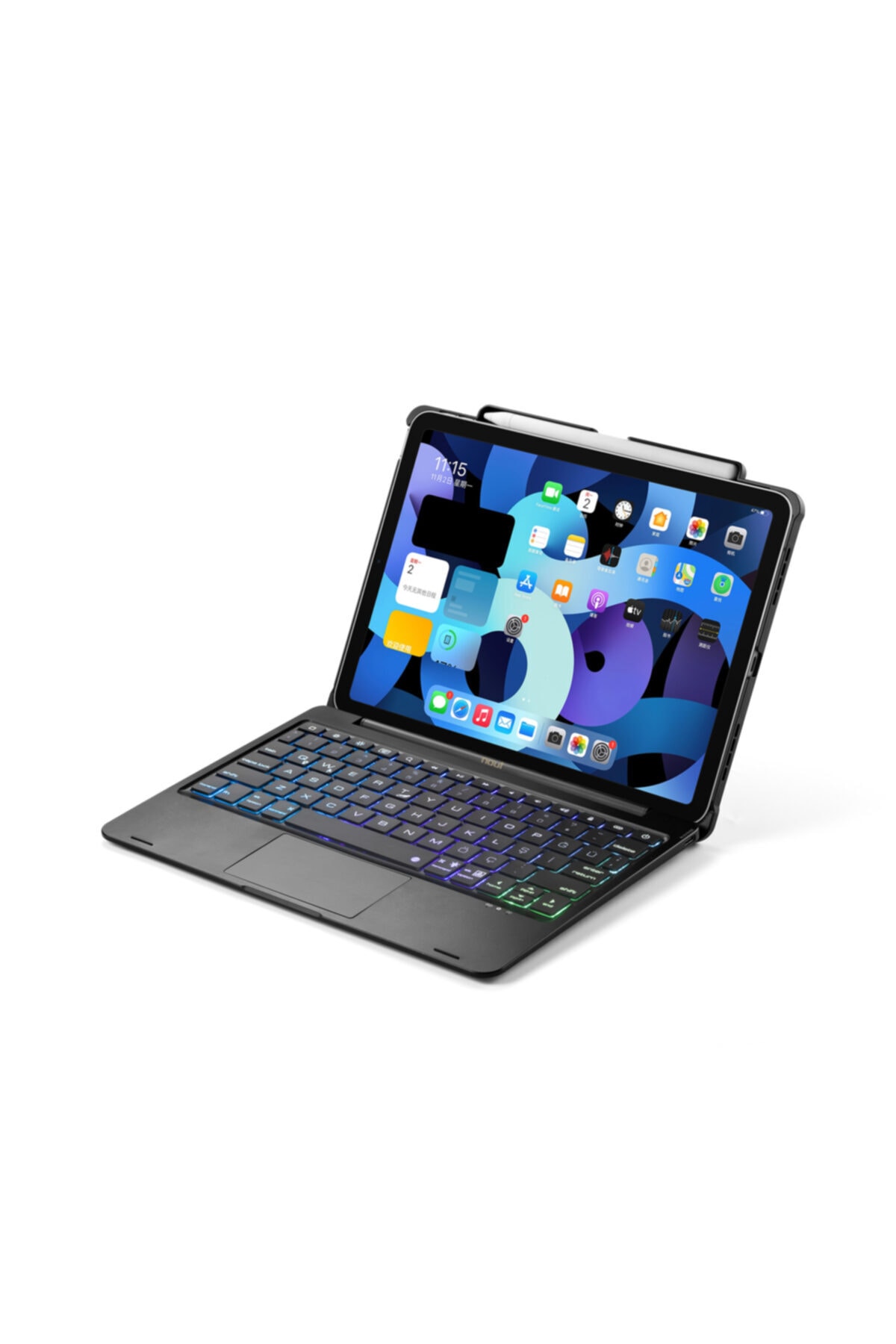 NOUT Ipad Pro 11 Inç 3.nesil Için Türkçe Q Klavye Touchpad Kılıf