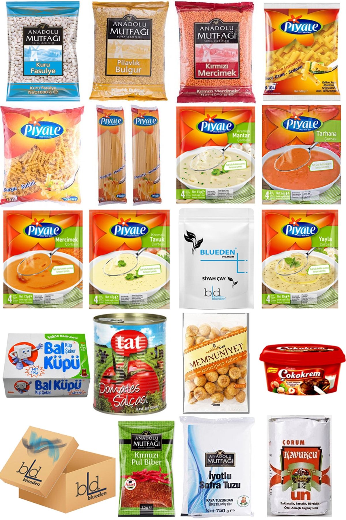 Blueden Kumanya Paketi 20 Parça 127 Nolu Paket