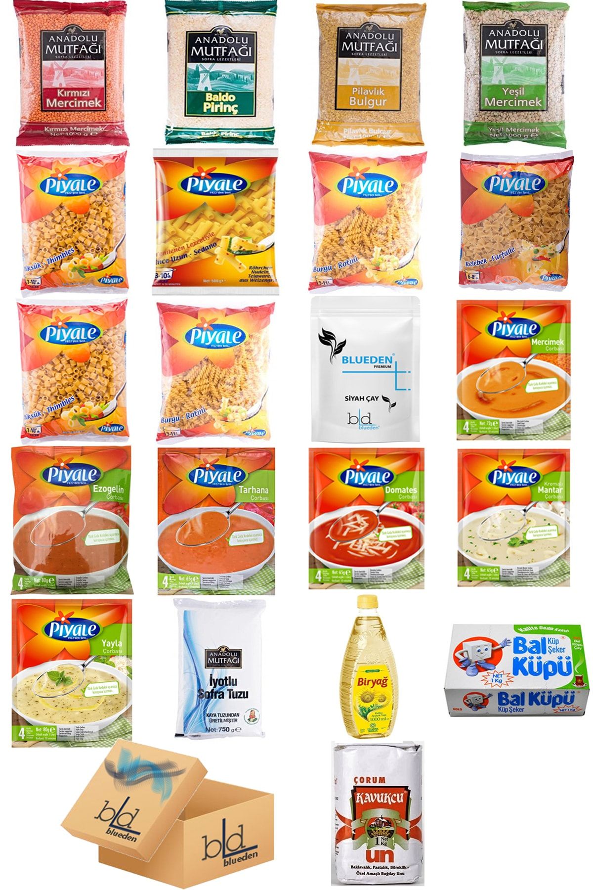 Blueden Kumanya Paketi 21 Parça 128 Nolu Paket