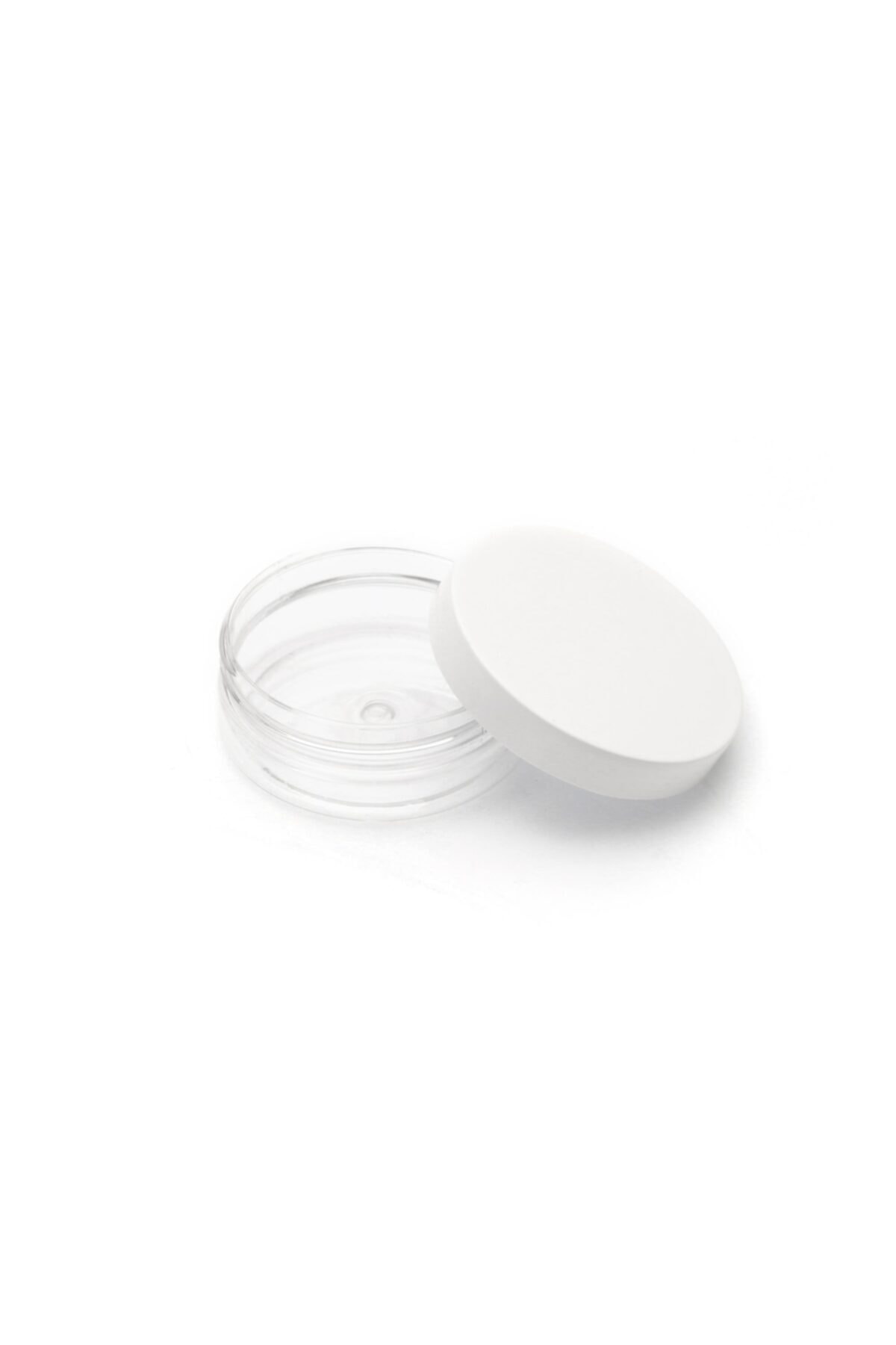 Güvenç Ambalaj 50ml - Boş Kavanoz - Plastik Kutu Beyaz Kapaklı (25 Adet)