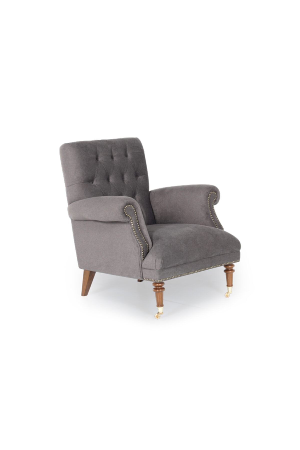 NDESIGN Gri London Koltuk Berjer