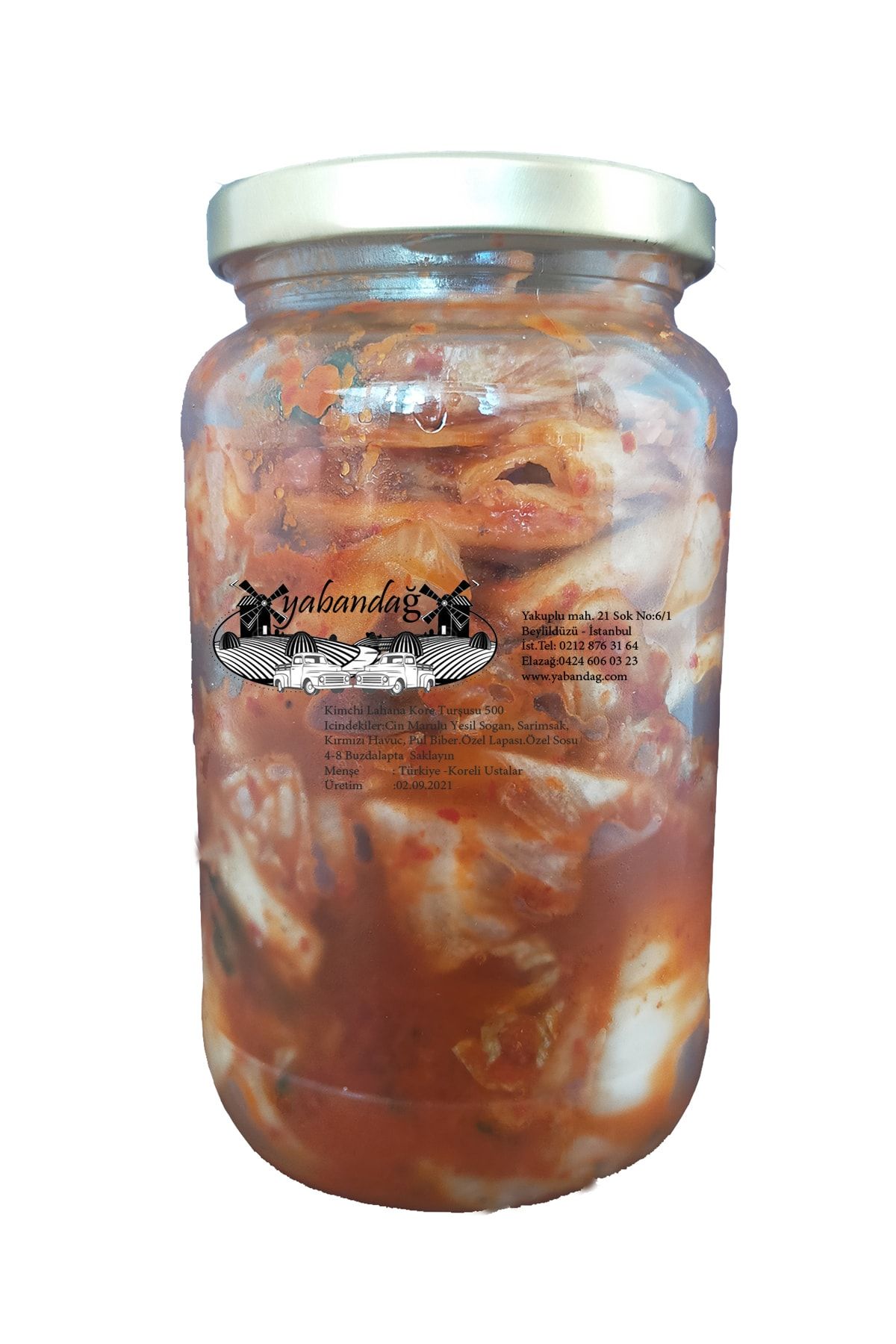 Yabandağ Vegan Kimchi Kore Turşusu 500 gr