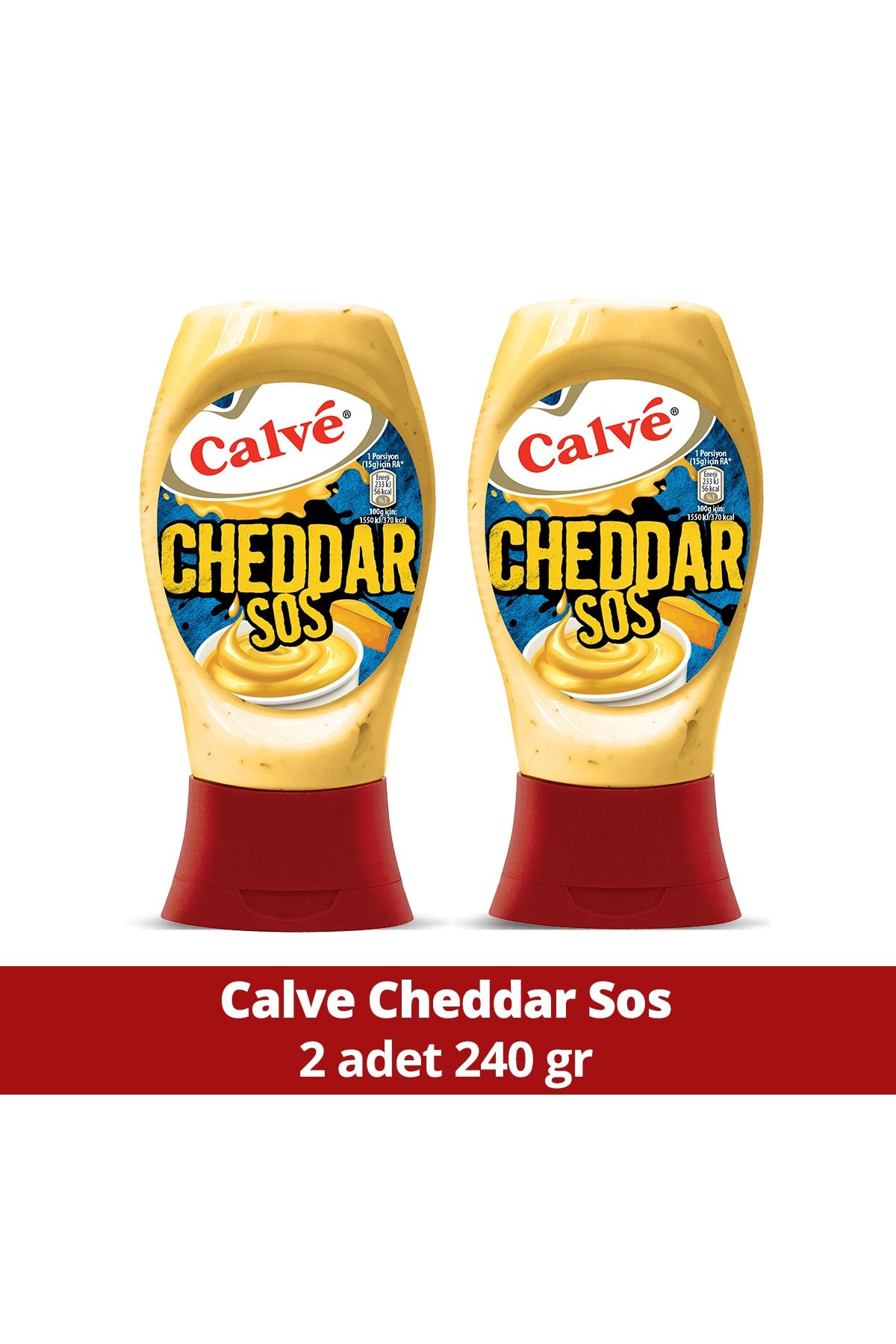 Calve Cheddar Sos 240 gr X 2 Adet