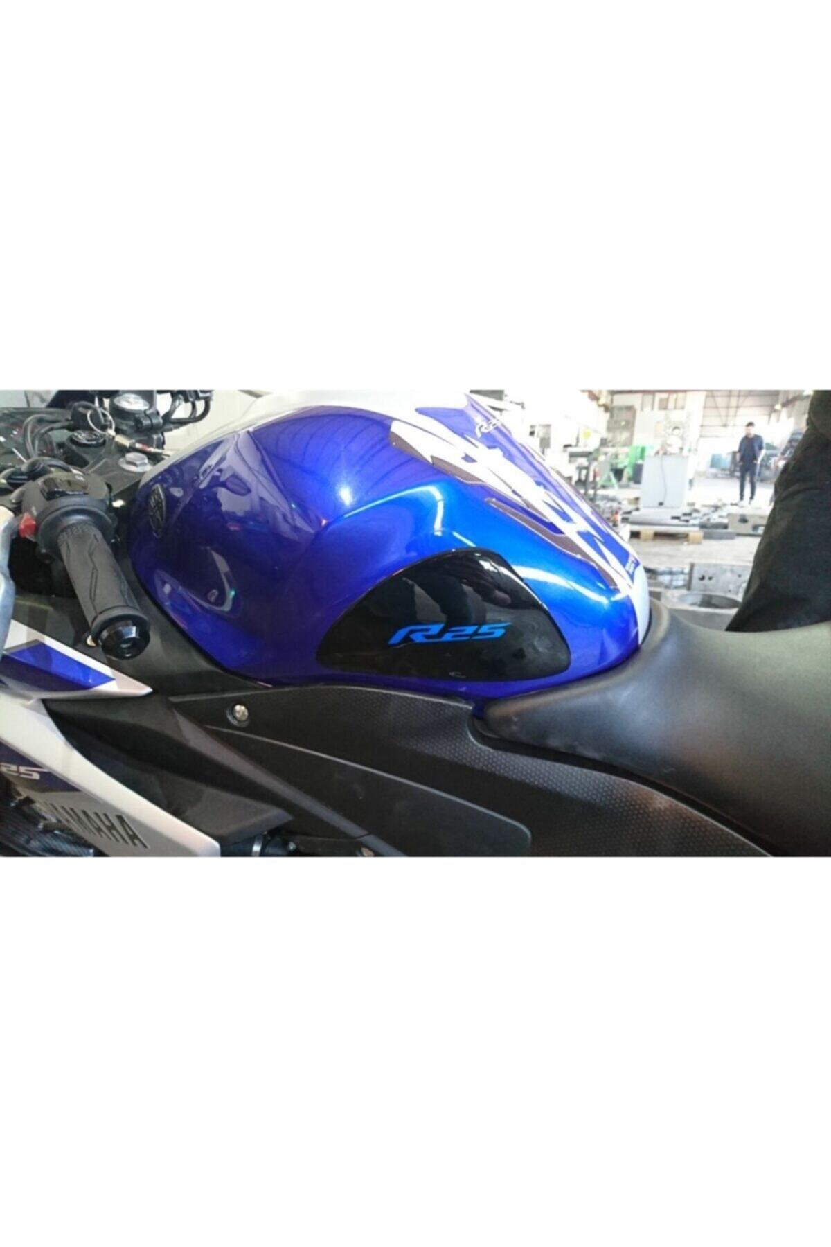 Redline Grafik R25 Yan Pad Siyah Mavi R25 Yazılı