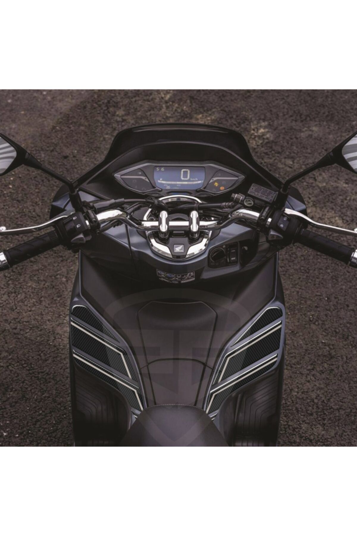 Redline Grafik Honda Pcx 125 2021 Karbon Desen Gri Yan Pad