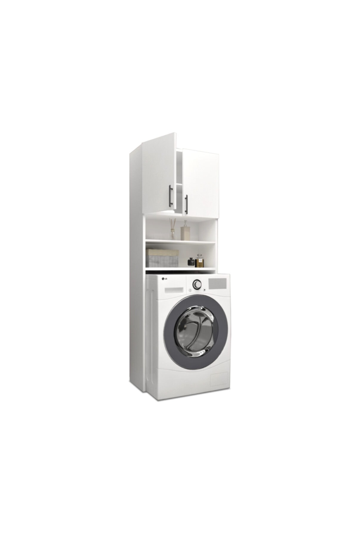 ebatlandır Deco-1000 Çamaşır Makinesi Üstü Dolap (kısa)