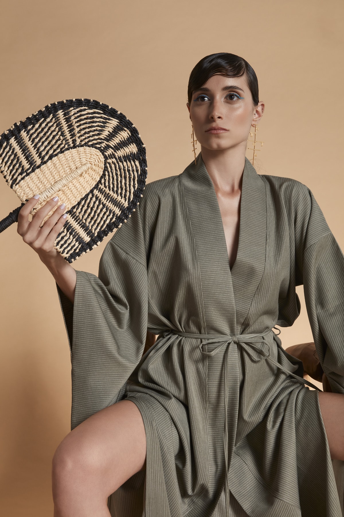 AYERA STUDİO Neptune Uzun Kaftan Yeşil
