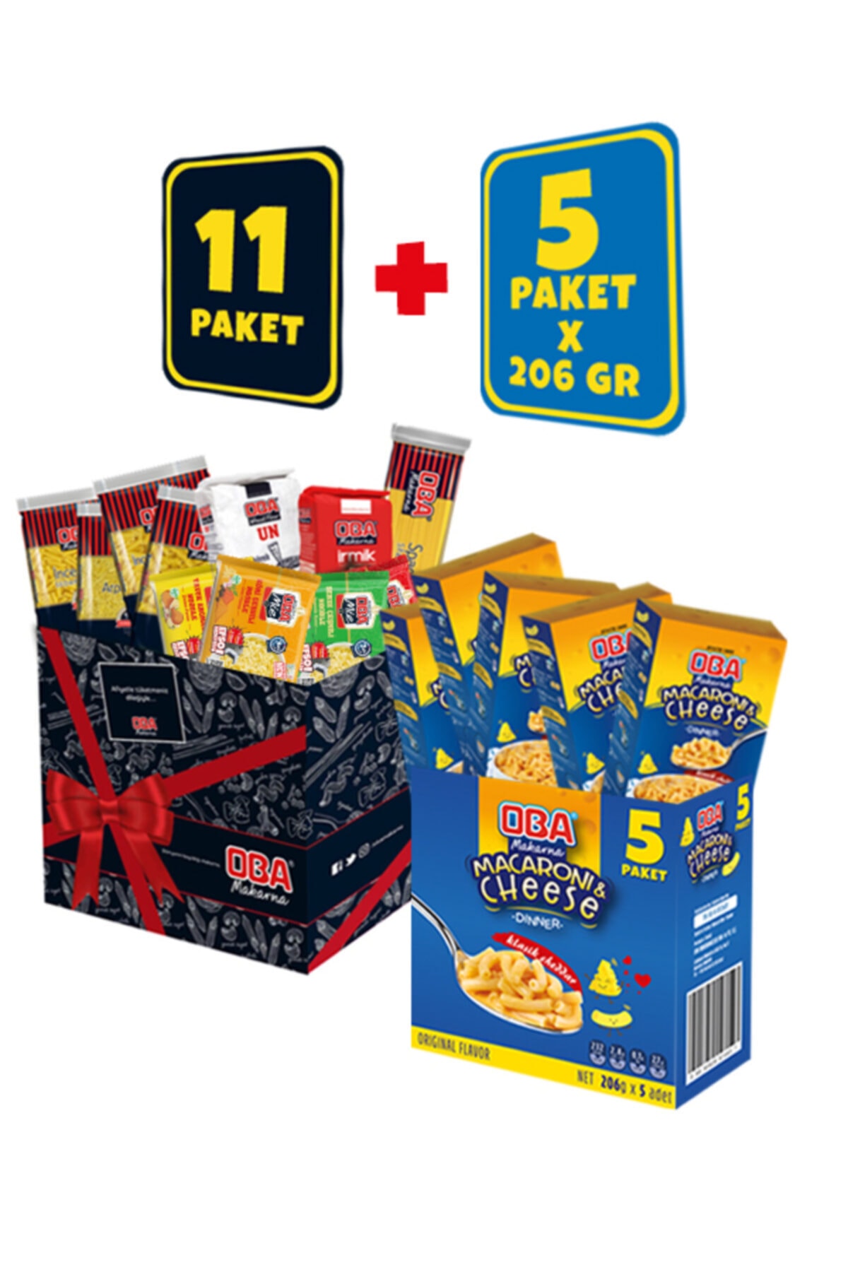 Oba Makarna 5’li Macaroni And Cheese (MAC & CHEESE) 11’li Karma Lezzet Kolisi