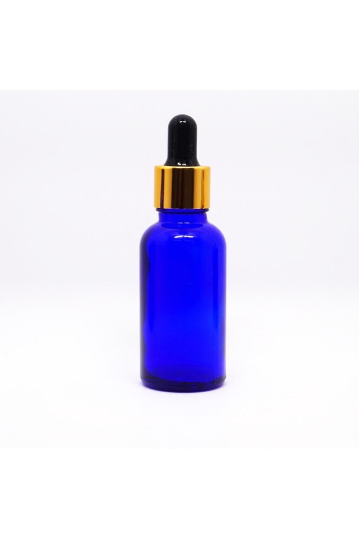 Güvenç Ambalaj 20 ml Damlalıklı Mavi Cam Şişe Dropper 10 Adet