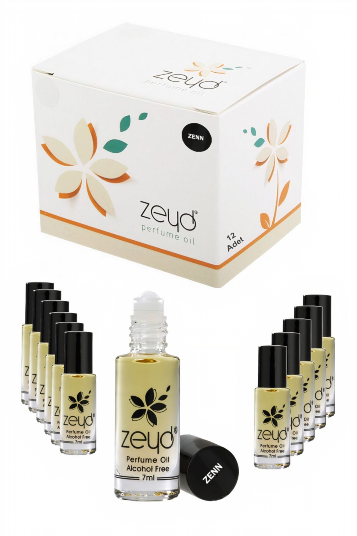 zeyd Zenn -7 Ml/ 12 Adet /alkolsüz Esans / Cep Parfüm