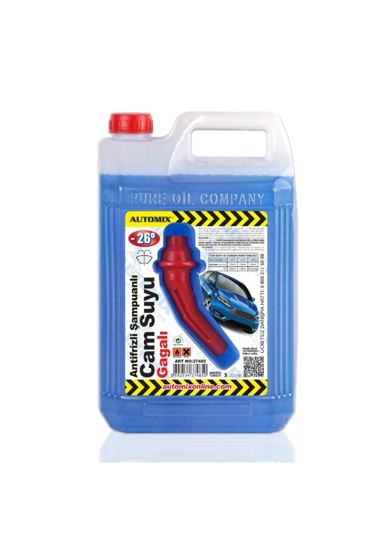 Automix Antifrizli Şamp. 5 Lt Gagalı -26° Cam Suyu