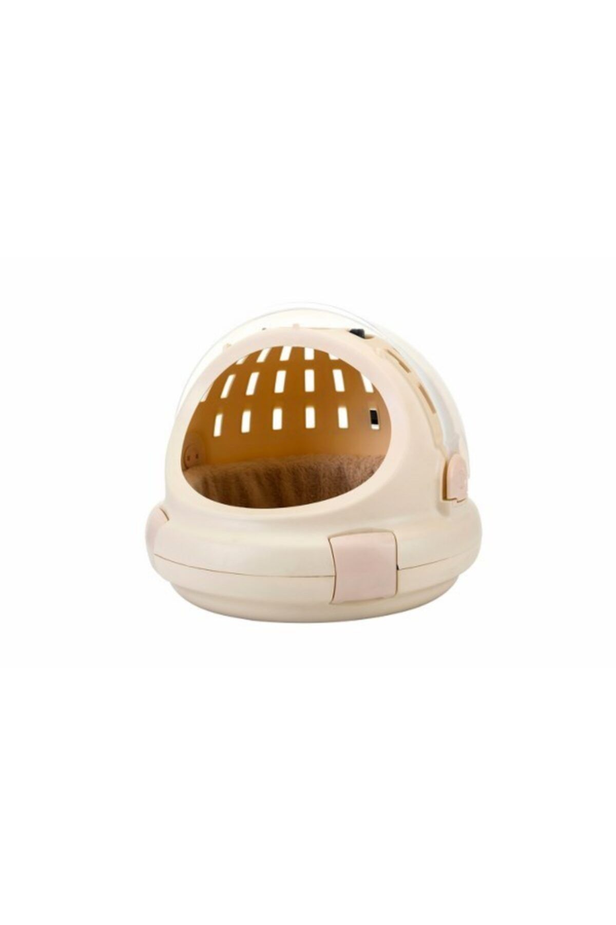 willypet Dome Plastik Taşıma Ve Kulübesi, Pembe, 42x42x35 Cm