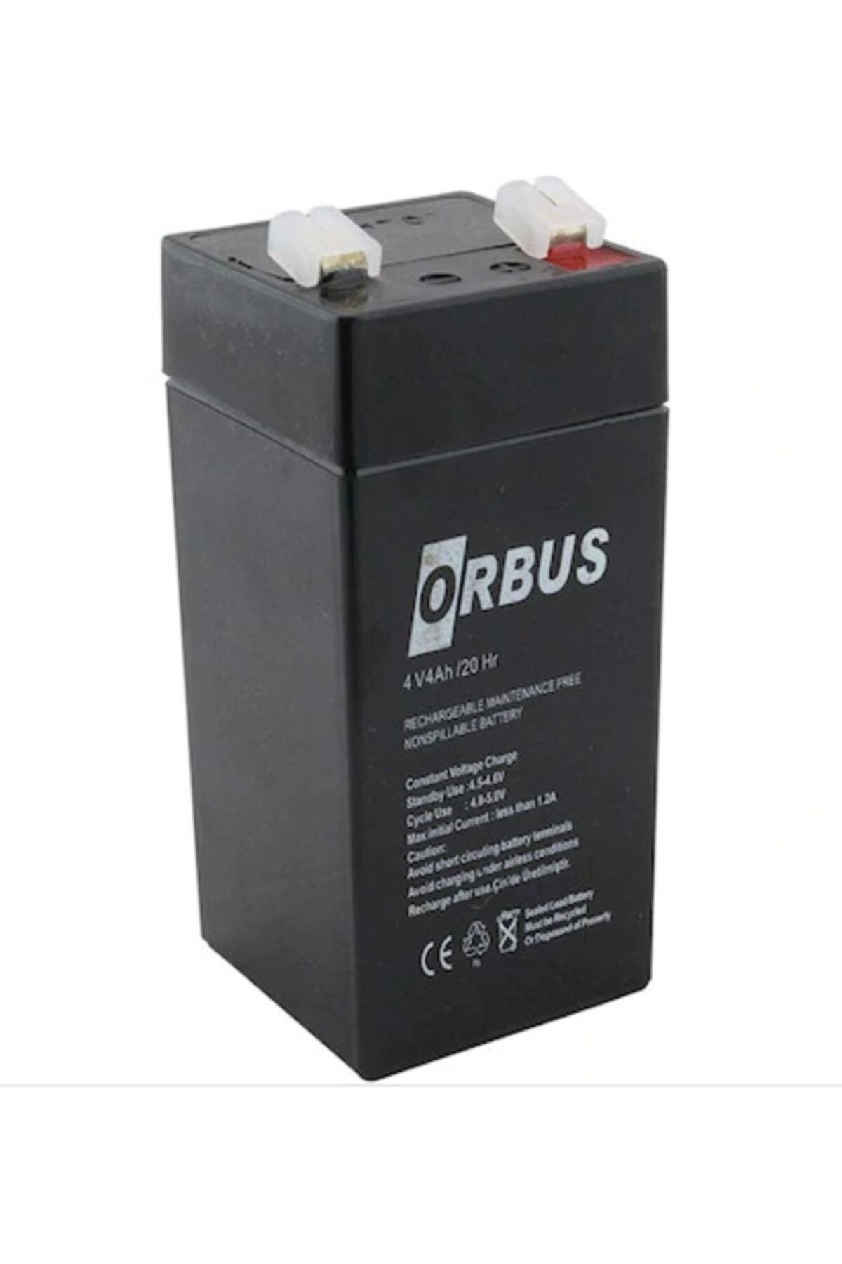 ORBUS Terazi Aküsü 4v 4ah Bakımsız Kuru Akü Dik Akü 2021 Üretim Yılı