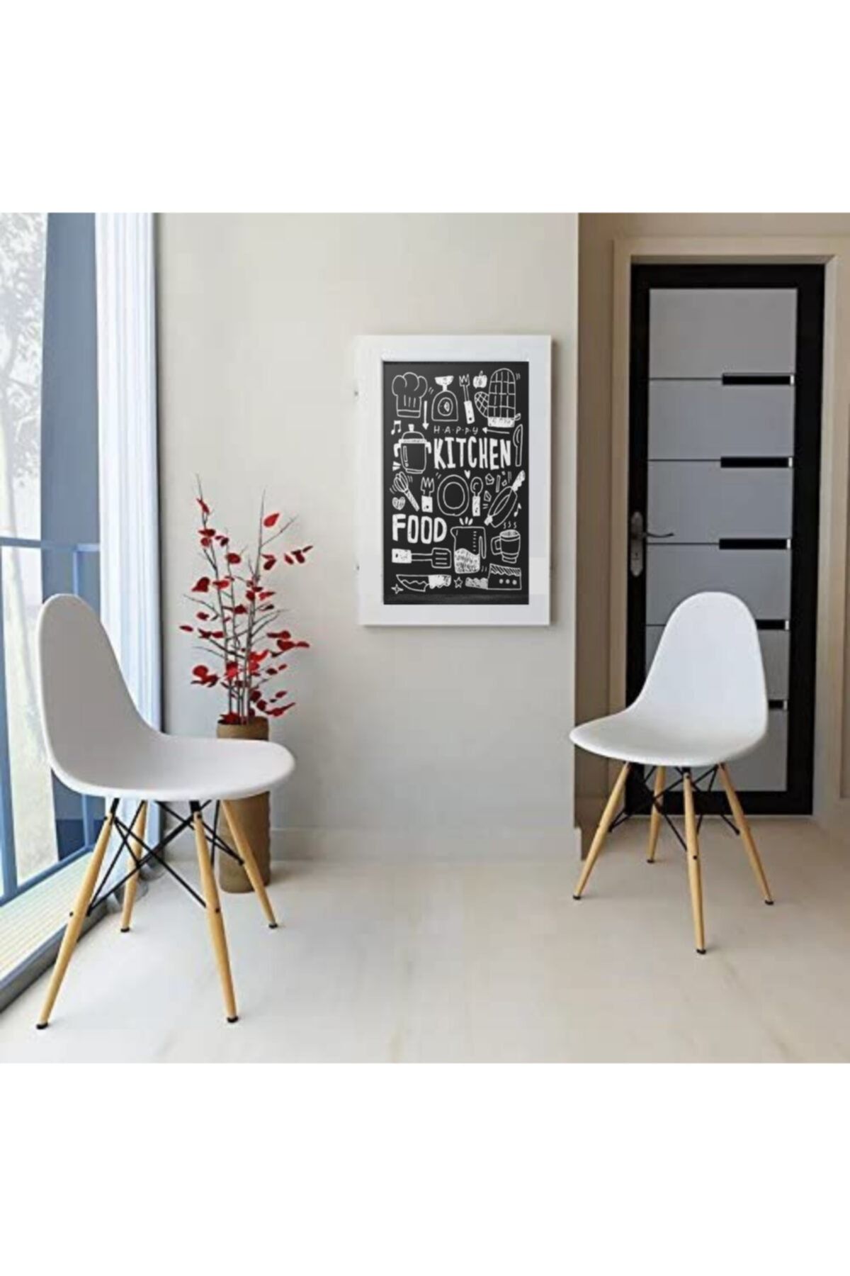 Kydonia Home Özel Tasarım Çerçeveli 60x90 Cm Duvara Monte Katlanır Mdf Lam Bar Masası Yükseklik 90 Cm