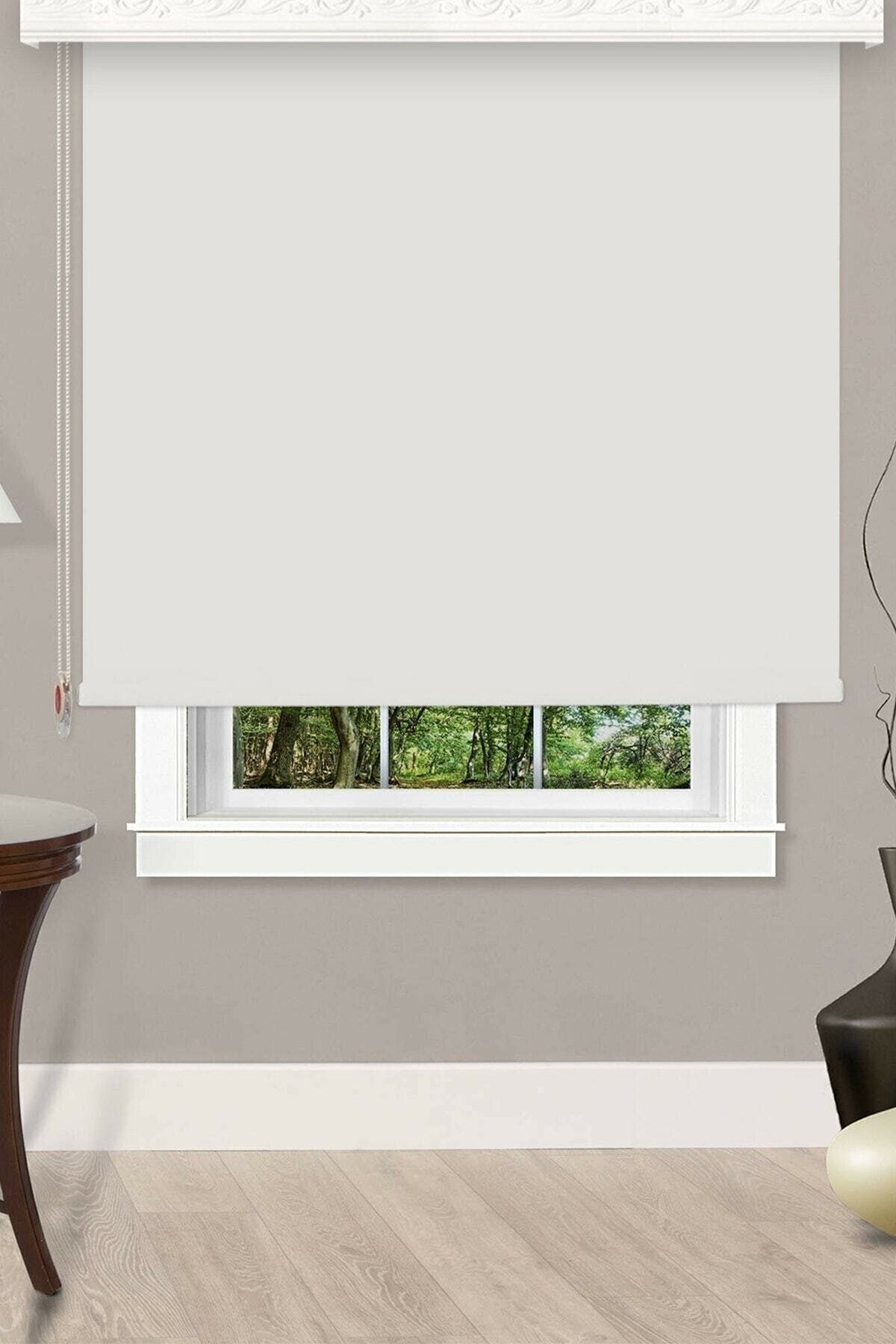 Lucra Concept Düz Stor Perde Güneşlik Ekru