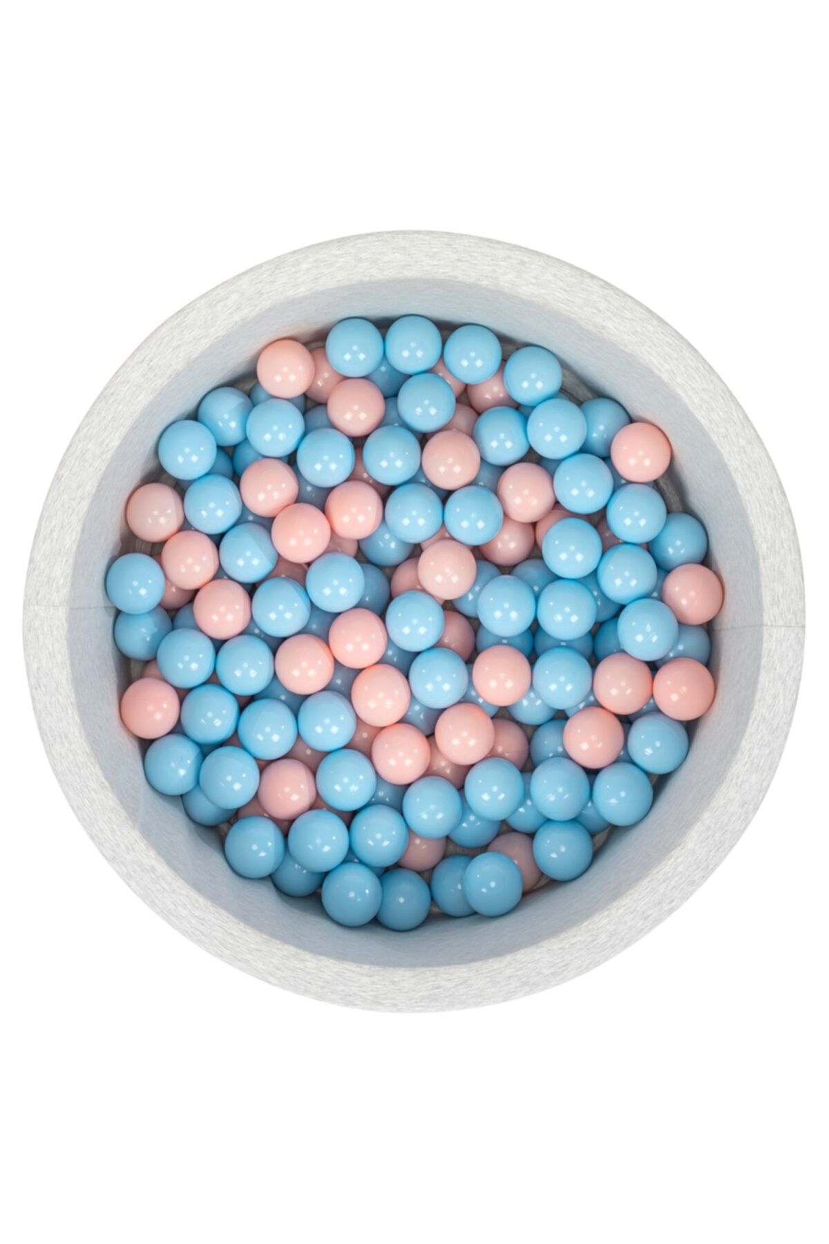 Wellgro Bubble Pops Açık Gri Sünger Top Havuzu Mavi Pembe Toplu