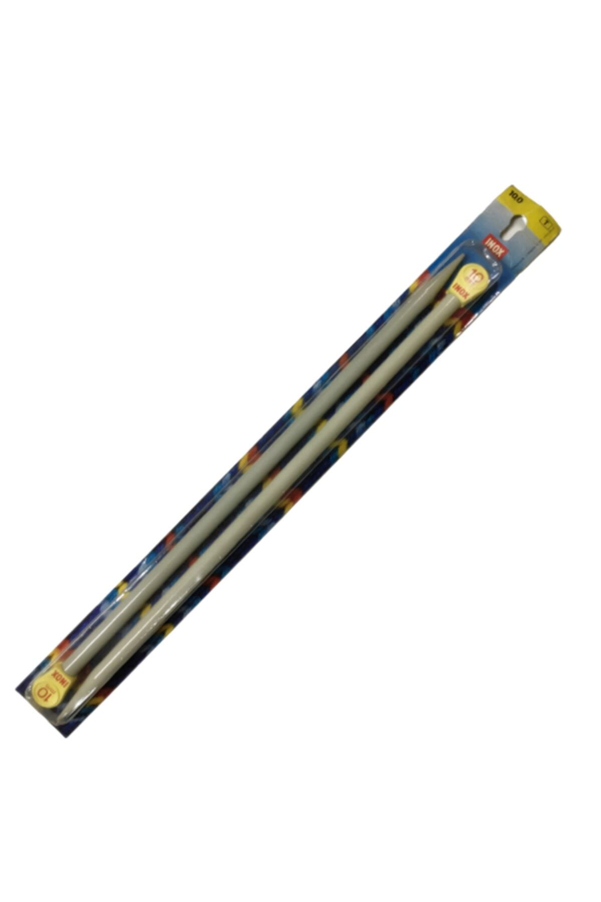 EleganTShoP Inox Metal 35 Cm El Örgü Şişi 10 Mm