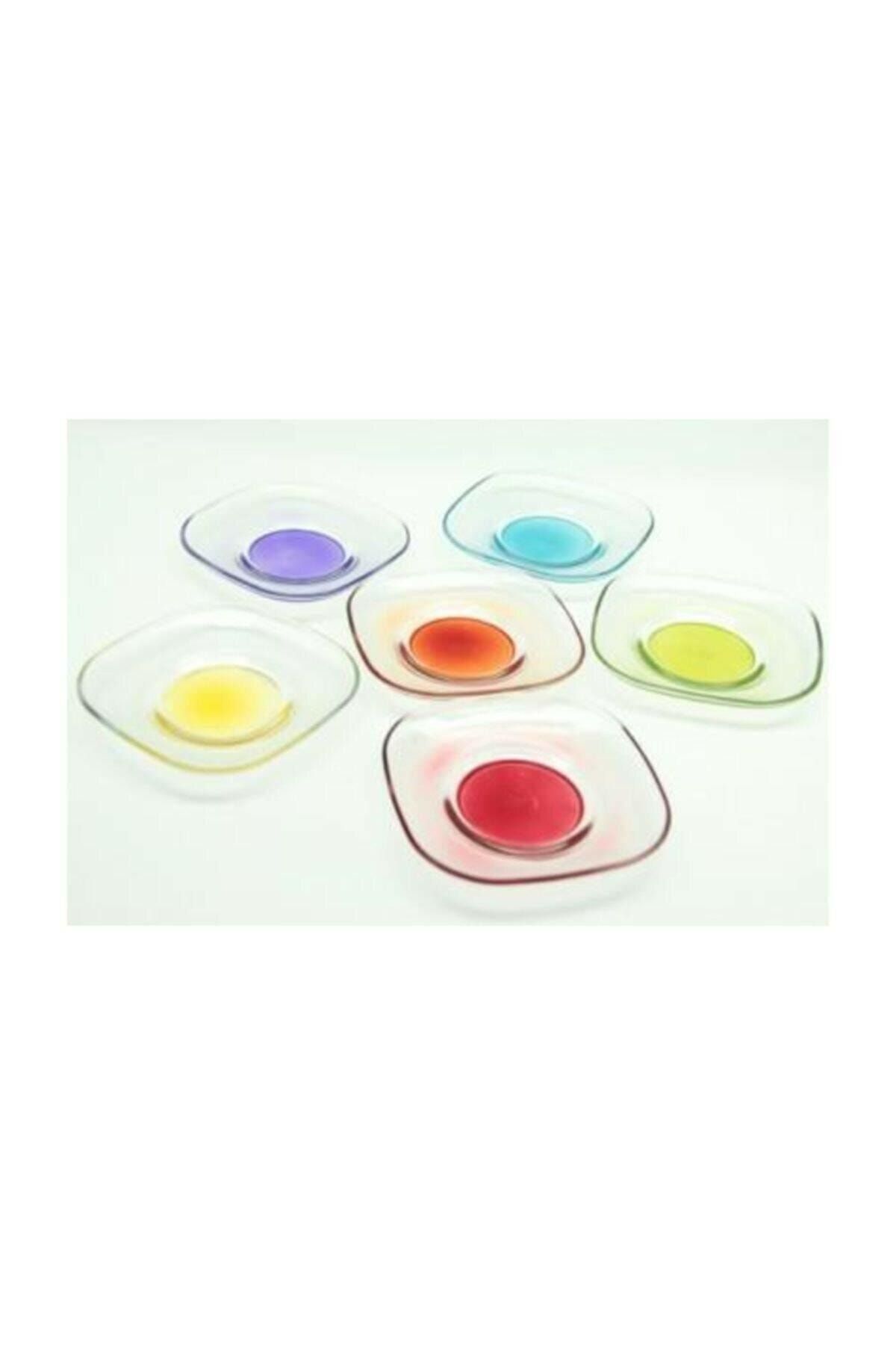 LAV Zen Dip Boyalı Çay Tabağı 6 Lı