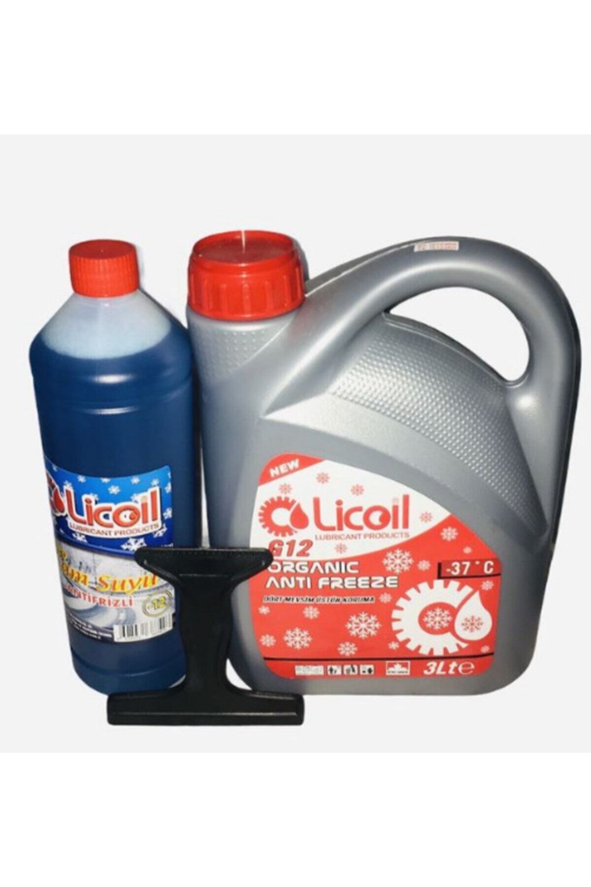 LİCOİL Organik Kırmızı -37c G12 Antifriz 3 Lt Camsuyu Buz Kazıyıcı