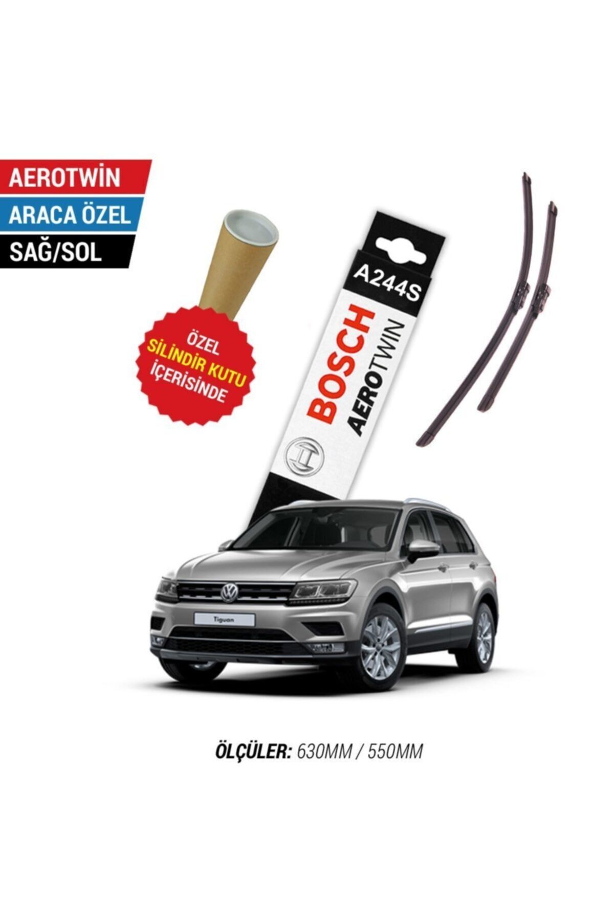 Bosch Vw Tiguan Silecek Takımı (2016-2021) Aerotwin A244s