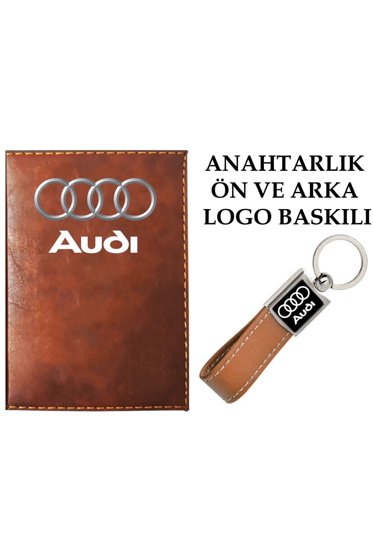 promosyon denizi Audi Logolu Taba Ruhsat Kabı Ve Audi Logolu Anahtarlık