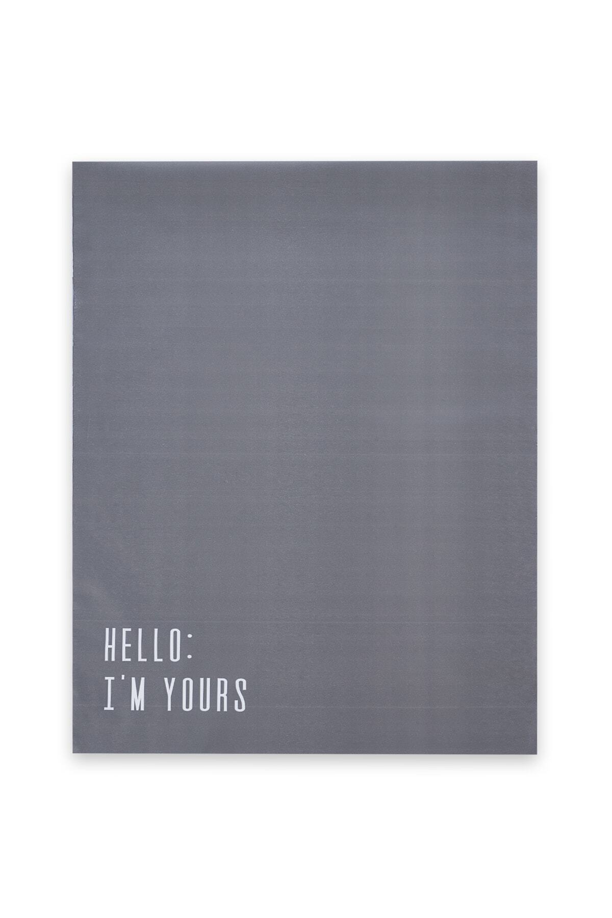 House Of Pack Renkli Kargo Poşeti - 22*31 Cm - Füme - 100 Adet - 'hello I'm Yours' Baskılı